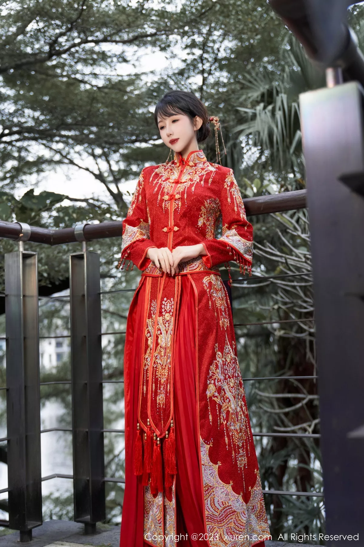 秀人集.com_[XiuRen秀人网]No.7729_模特波巧酱专属新娘主题性感红色蕾丝内衣配超薄肉丝诱惑写真90P