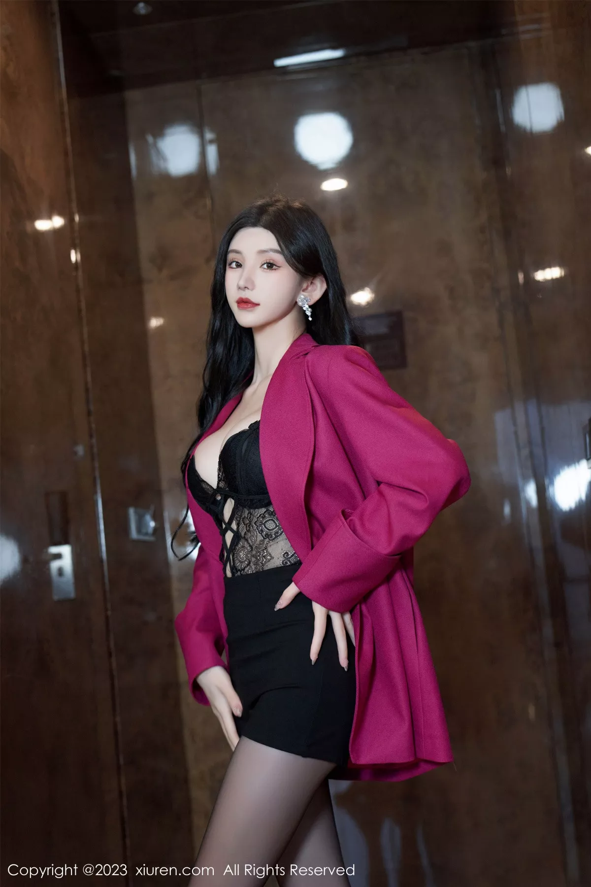 秀人集.com_[XiuRen秀人网]No.7787_女神周于希Sally性感黑色蕾丝情趣内衣配超薄黑丝极致魅惑写真109P