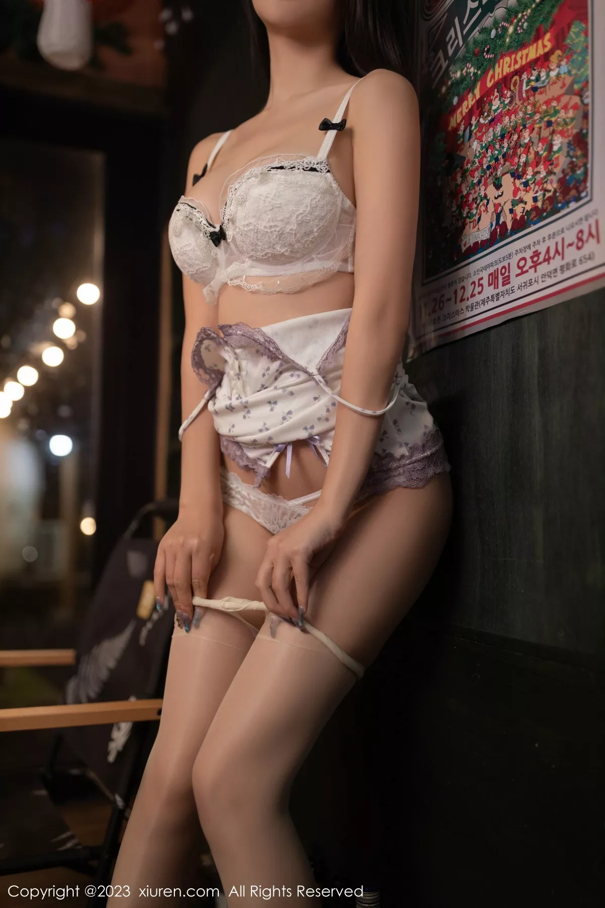 秀人集.com_[XiuRen秀人网]No.7694_模特熊小诺性感白色图案吊带短裙露白色内衣秀曼妙身姿诱惑写真76P