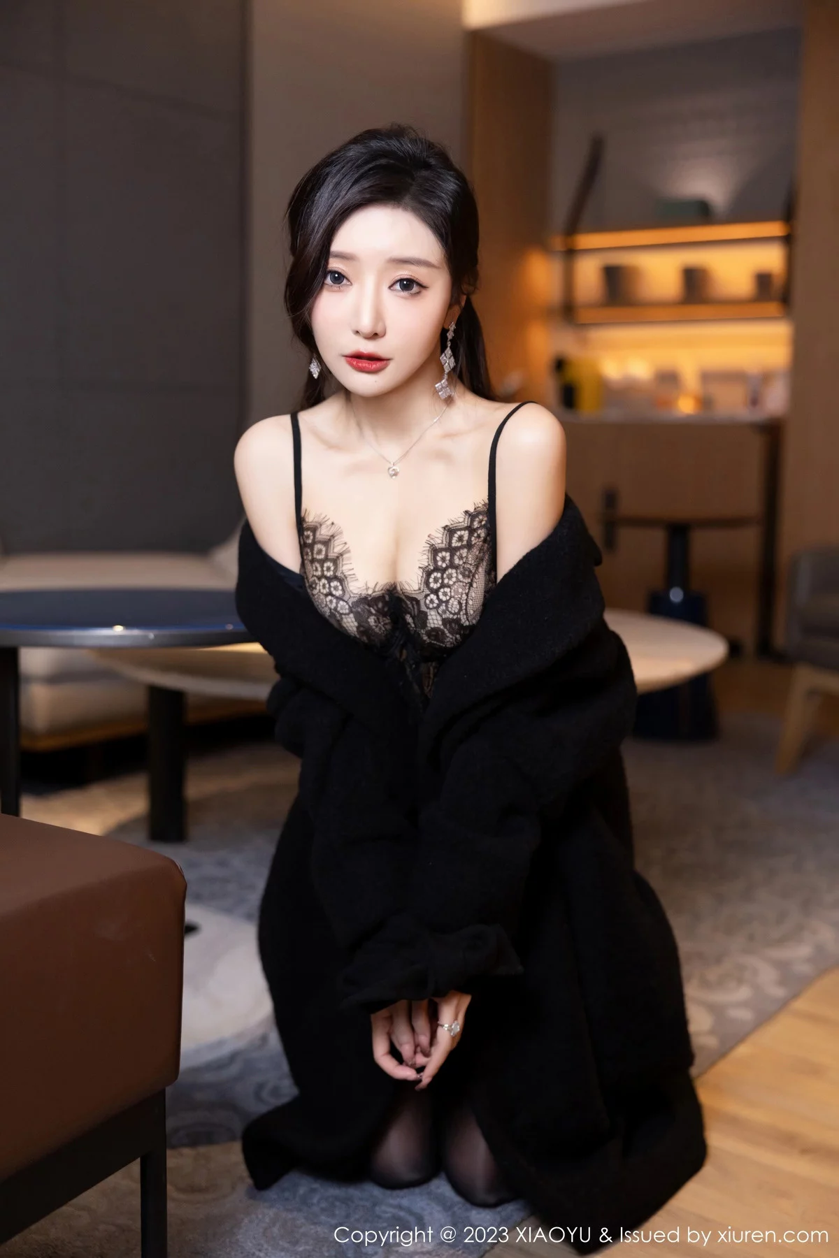 秀人集.com_[XiaoYu画语界]Vol.1174_女神王馨瑶yanni红色吊带连衣长裙+黑色蕾丝情趣服迷人诱惑写真84P