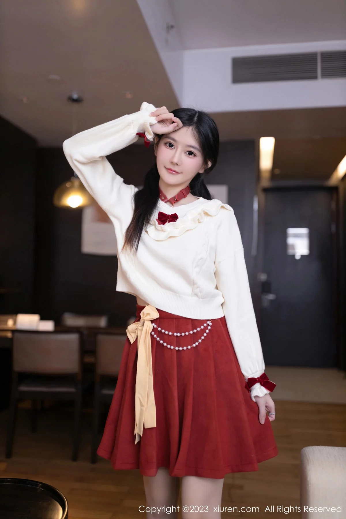 秀人集.com_[XiuRen秀人网]No.7890_模特幼幼红色裙子露性感红色情趣饰品秀火辣身材极致诱惑写真80P