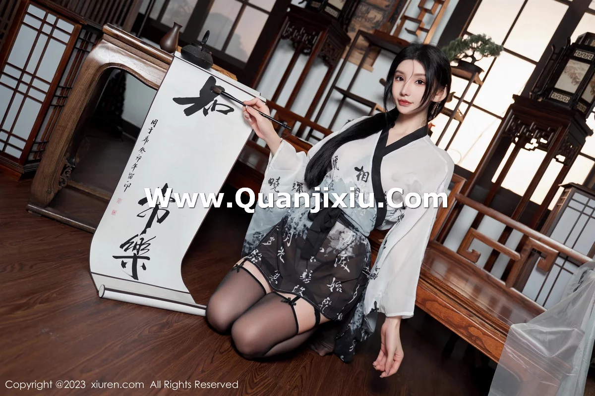 秀人集.com_[XiuRen秀人网]No.7891_女神周于希Sally性感黑白薄透长衫配黑丝袜秀完美身材诱惑写真90P