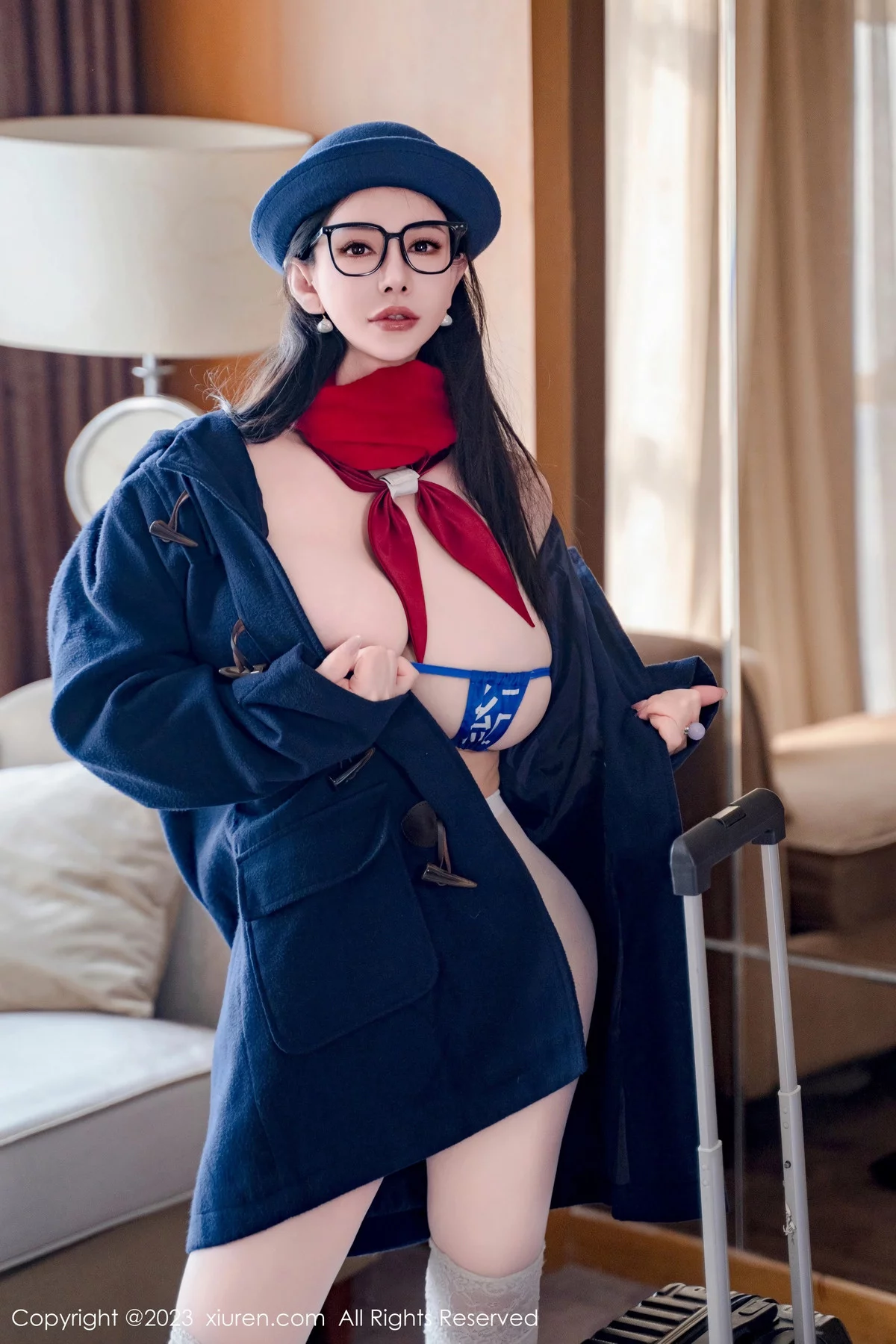 秀人集.com_[XiuRen秀人网]No.7839_新人模特悦悦姐性感JK制服露风纪内衣秀丰满身材撩人诱惑写真75P