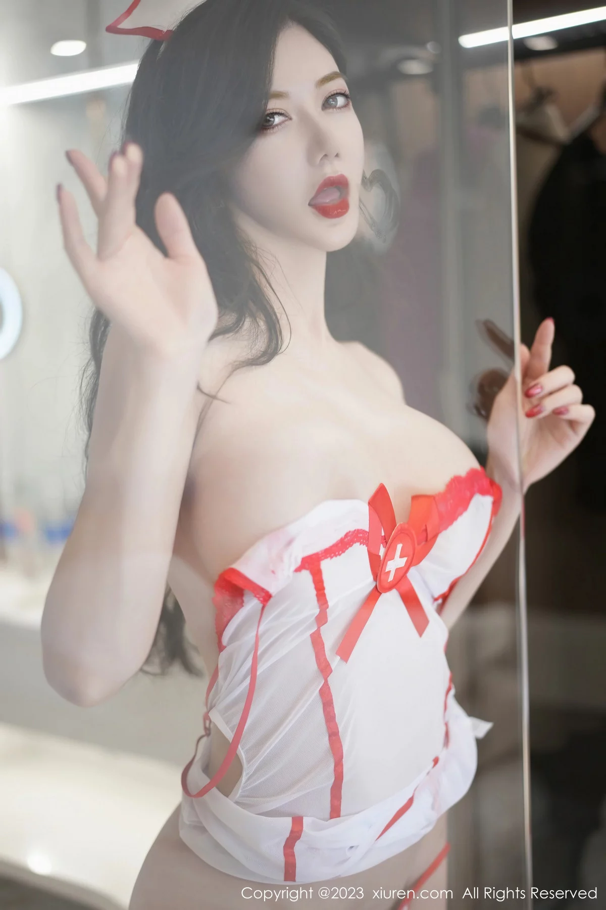 秀人集.com_[XiuRen秀人网]No.7849_女神心妍小公主性感白色轻透情趣护士服秀丰满身材惹火诱惑写真68P