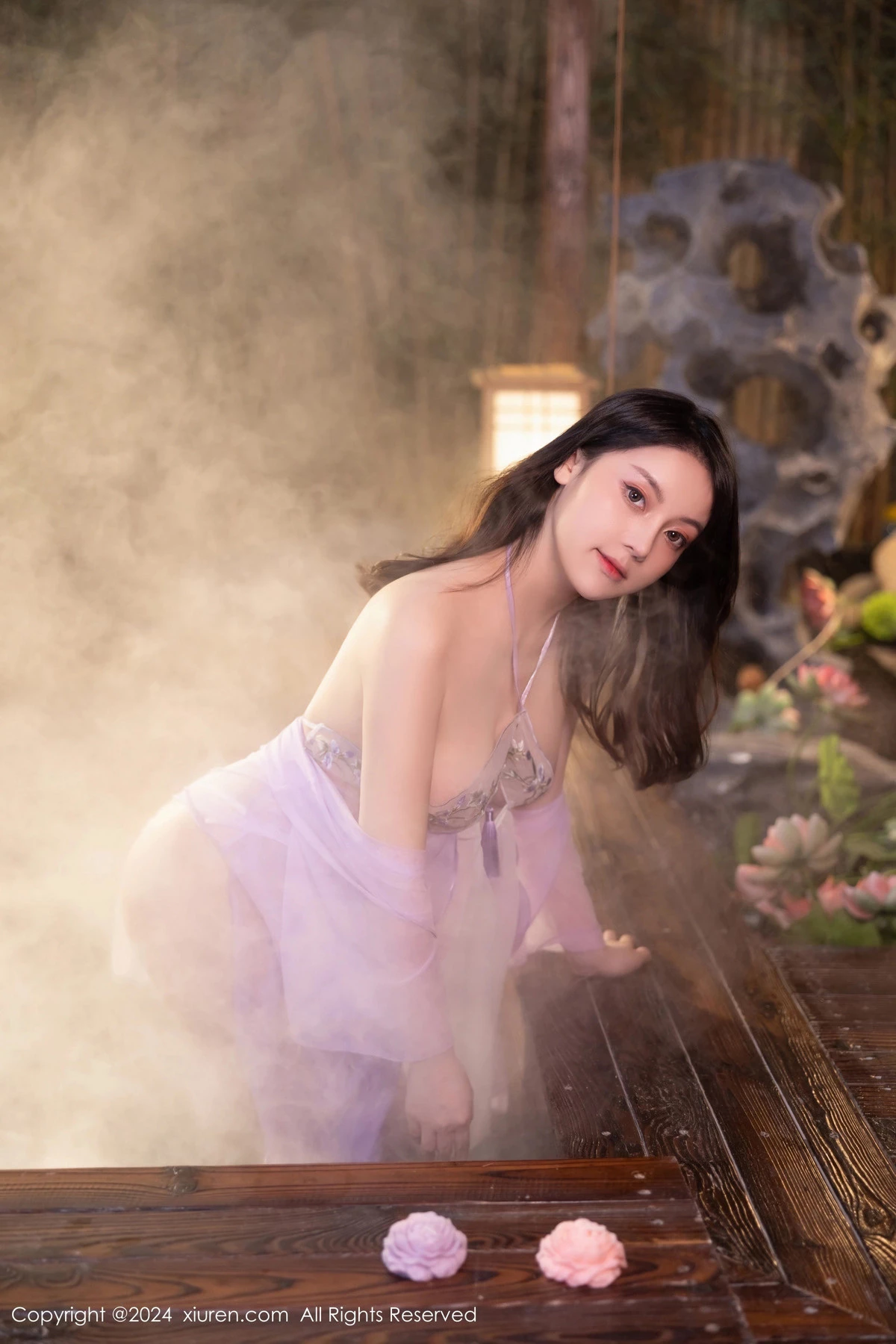 秀人集.com_[XiuRen秀人网]No.8059_模特豆瓣酱性感轻透紫色古装服饰透视秀惹火身材极致诱惑写真80P