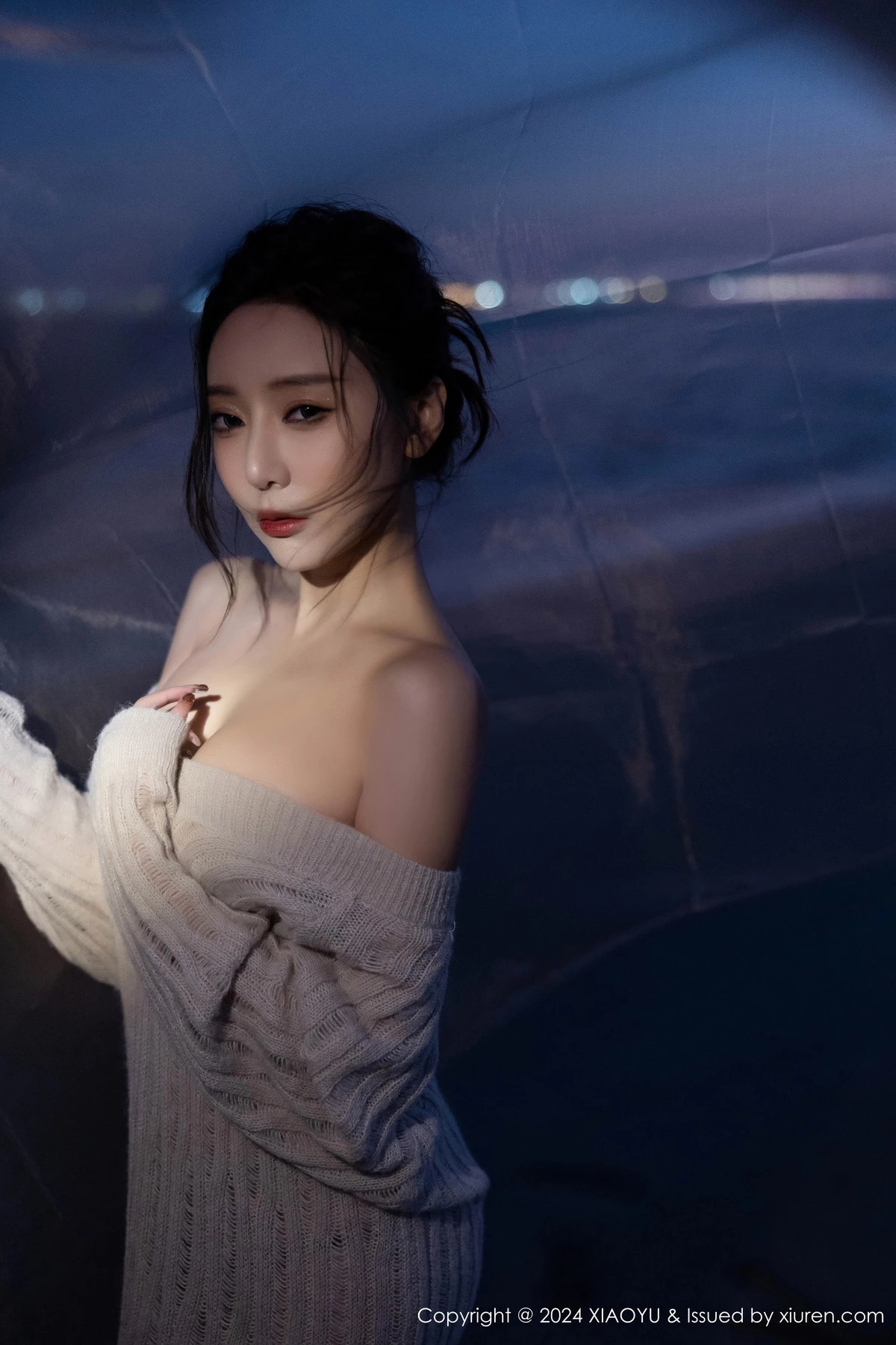 秀人集.com_[XiaoYu画语界]Vol.1200_女神王馨瑶yanni性感黑色情趣内衣配黑丝袜秀完美身材诱惑写真90P