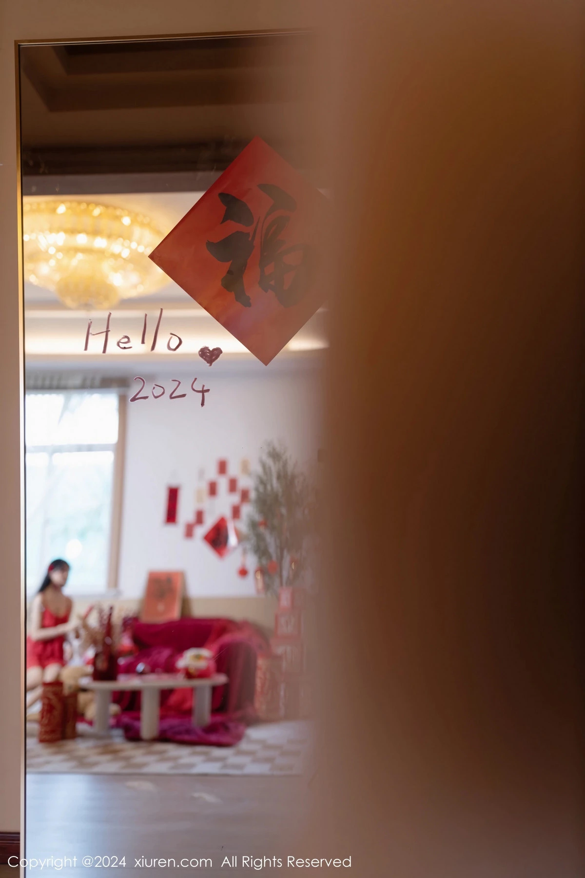 秀人集.com_[XiuRen秀人网]No.8098_模特幼幼贺新春主题性感红色吊带短裙秀完美身材迷人诱惑写真82P