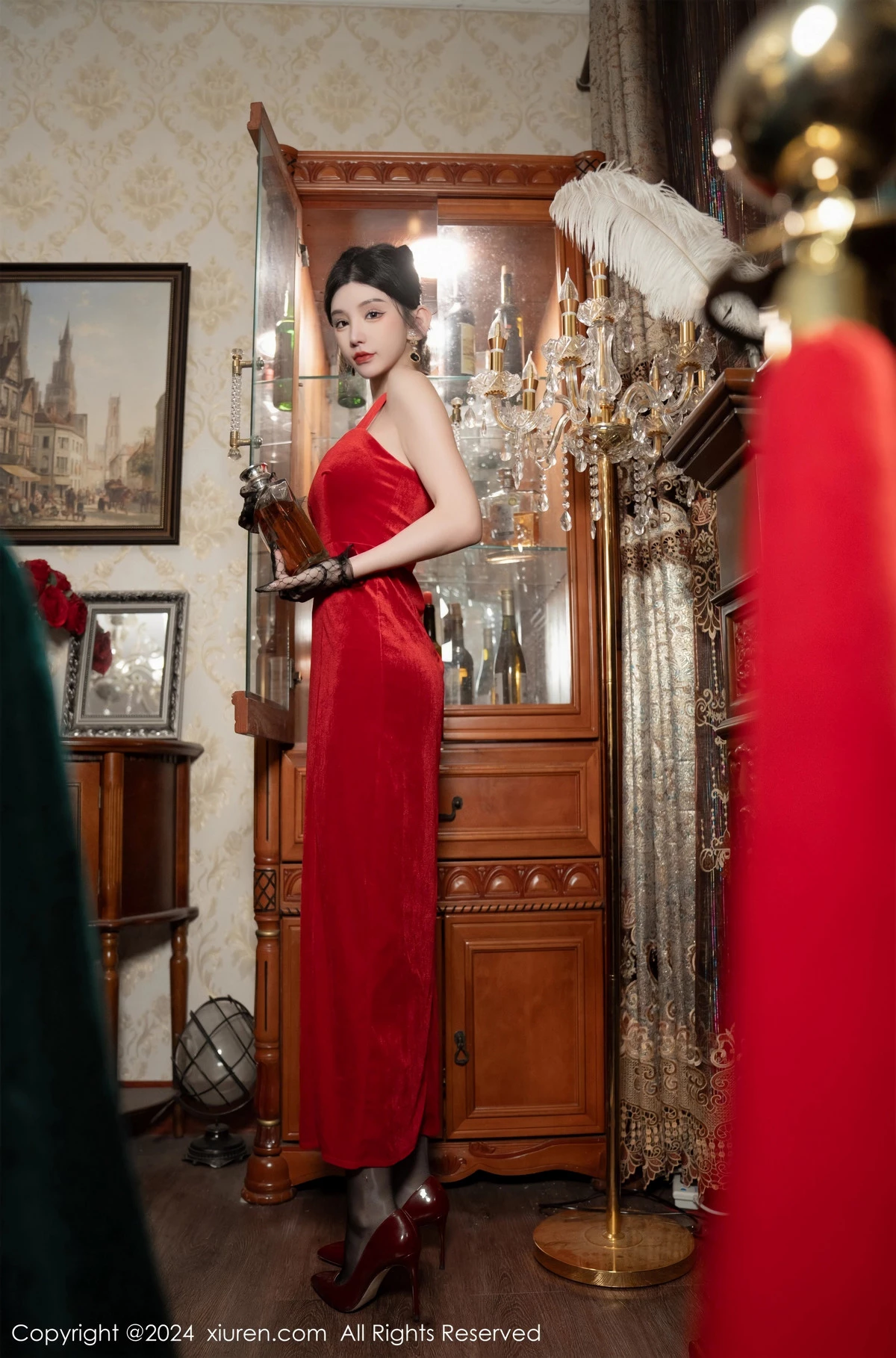 秀人集.com_[XiuRen秀人网]No.8097_女神周于希Sally荷官角色扮演红色露肩服饰配无内黑丝诱惑写真106P