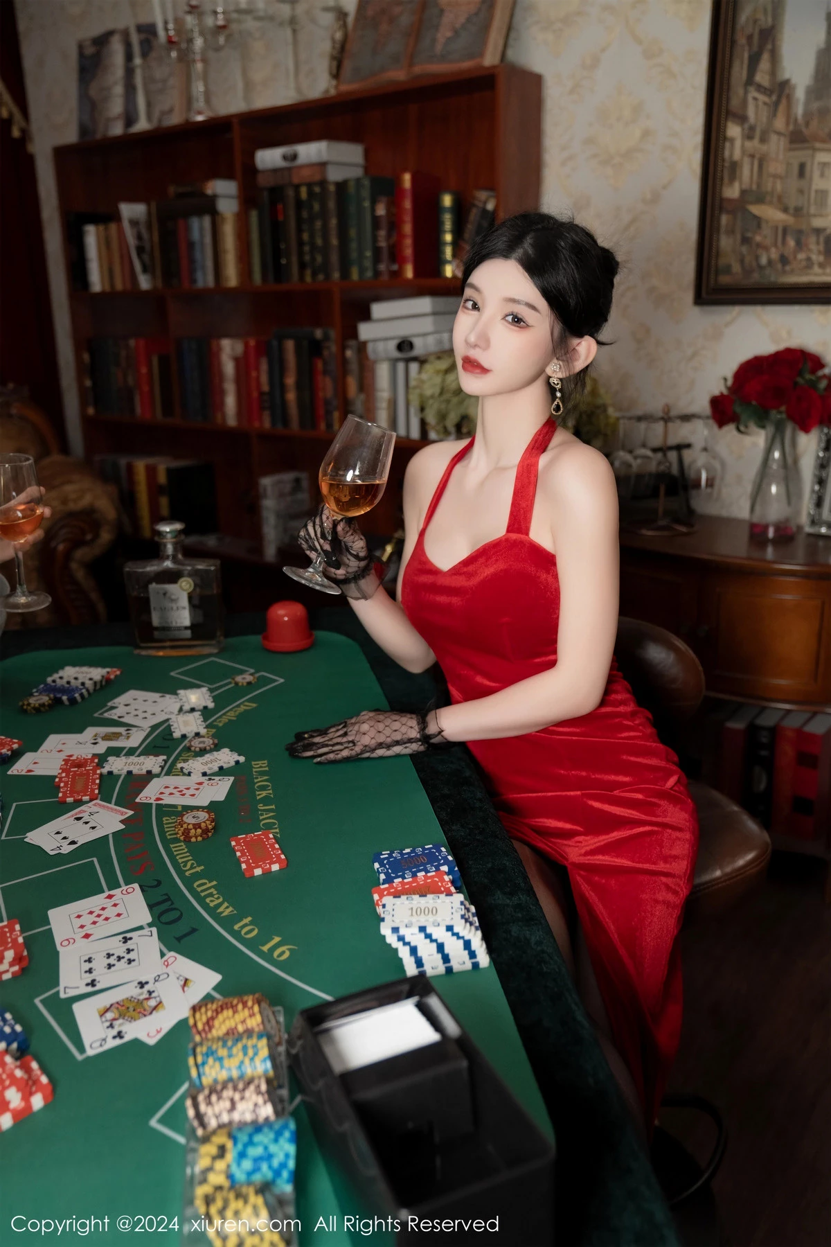 秀人集.com_[XiuRen秀人网]No.8097_女神周于希Sally荷官角色扮演红色露肩服饰配无内黑丝诱惑写真106P