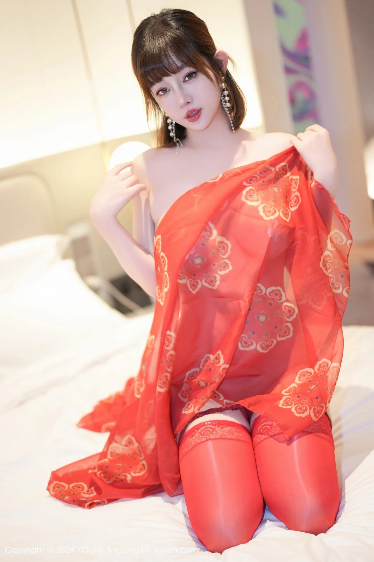 秀人集.com_[YouMi尤蜜荟]Vol.1034_模特王雨纯异域风情性感红色情趣服配红丝袜秀丰满身材诱惑写真90P