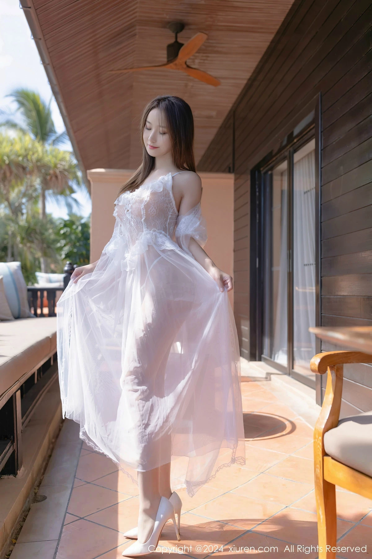 秀人集.com_[XiuRen秀人网]No.8302_模特杏子Yada性感白色薄纱长裙配超薄肉丝秀曼妙身姿诱惑写真81P