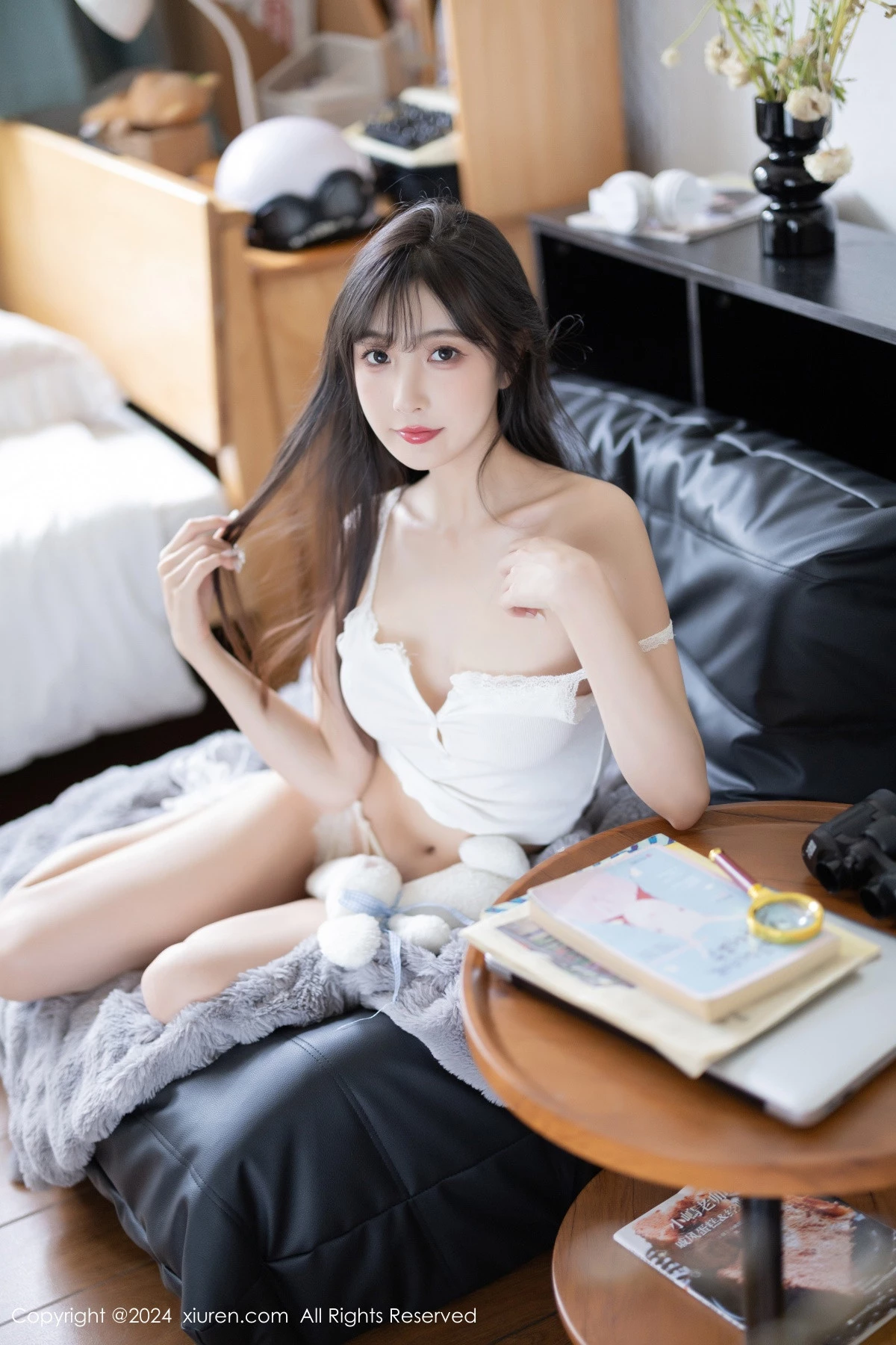 秀人集.com_[XiuRen秀人网]No.8307_模特林星阑性感白色连衣长裙露白色吊带内衣秀曼妙身姿诱惑写真82P