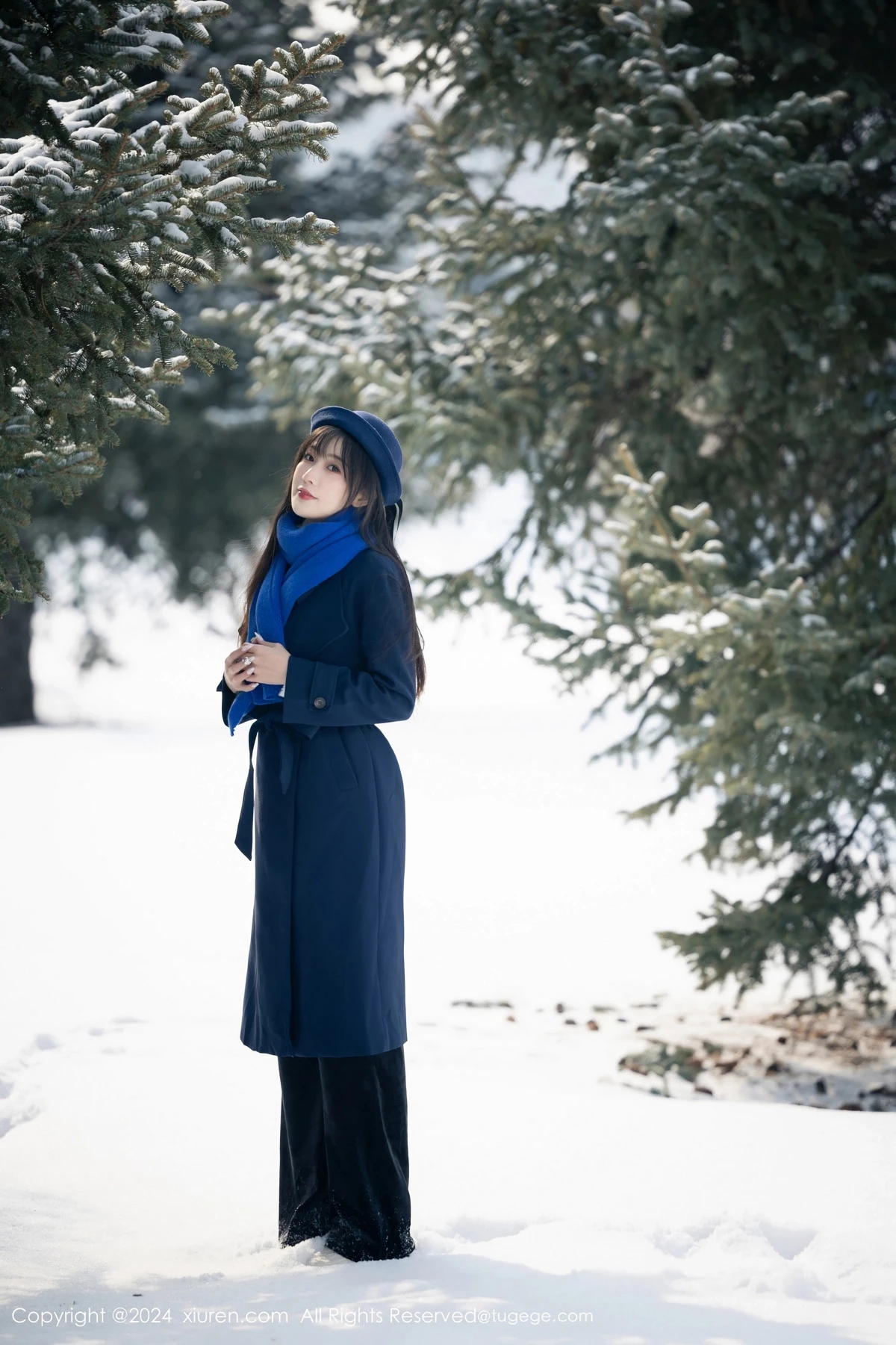 秀人集.com_[XiuRen秀人网]No.8325_模特林星阑雪地场景+性感黑色蕾丝情趣内衣配黑丝吊袜诱惑写真88P