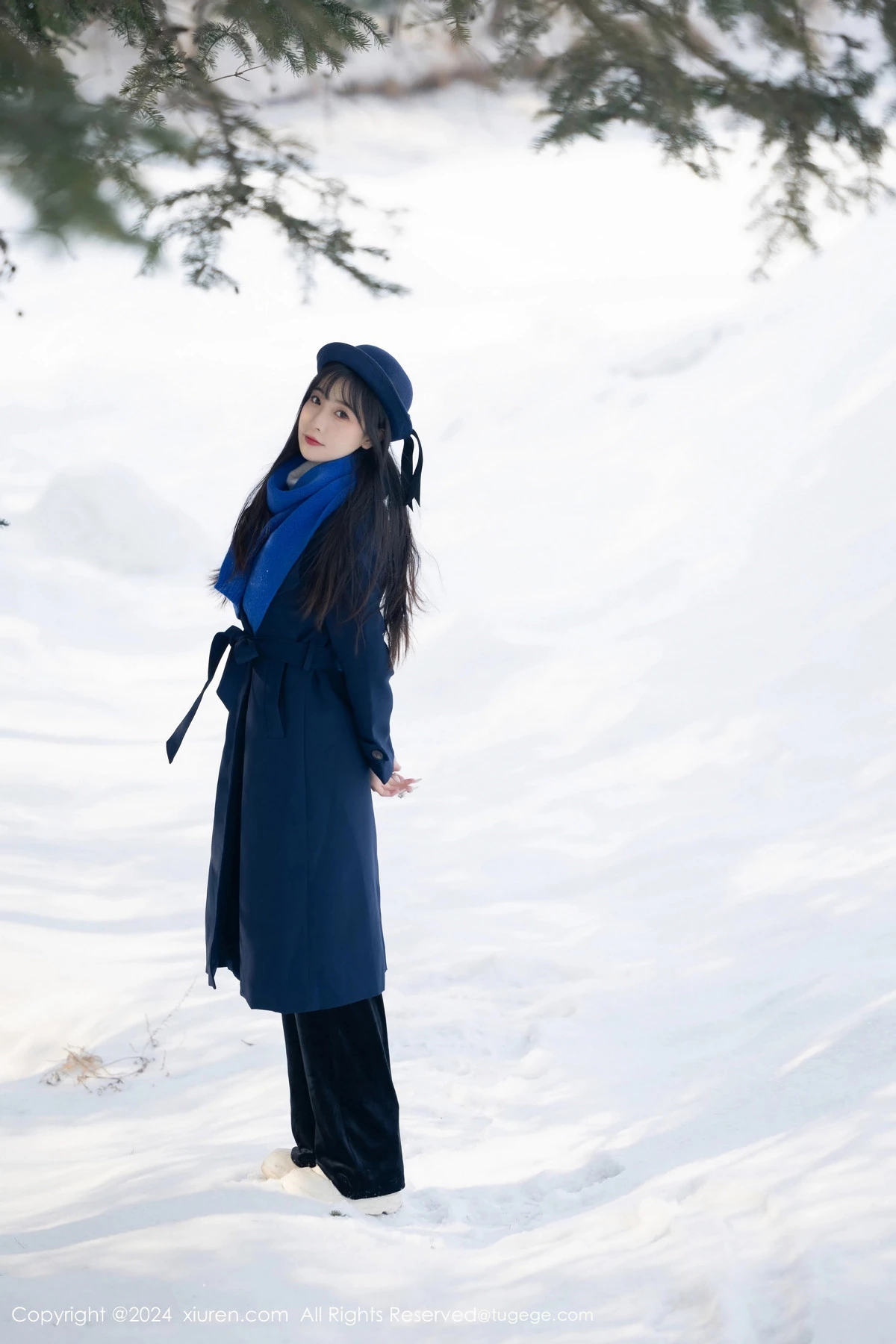 秀人集.com_[XiuRen秀人网]No.8325_模特林星阑雪地场景+性感黑色蕾丝情趣内衣配黑丝吊袜诱惑写真88P