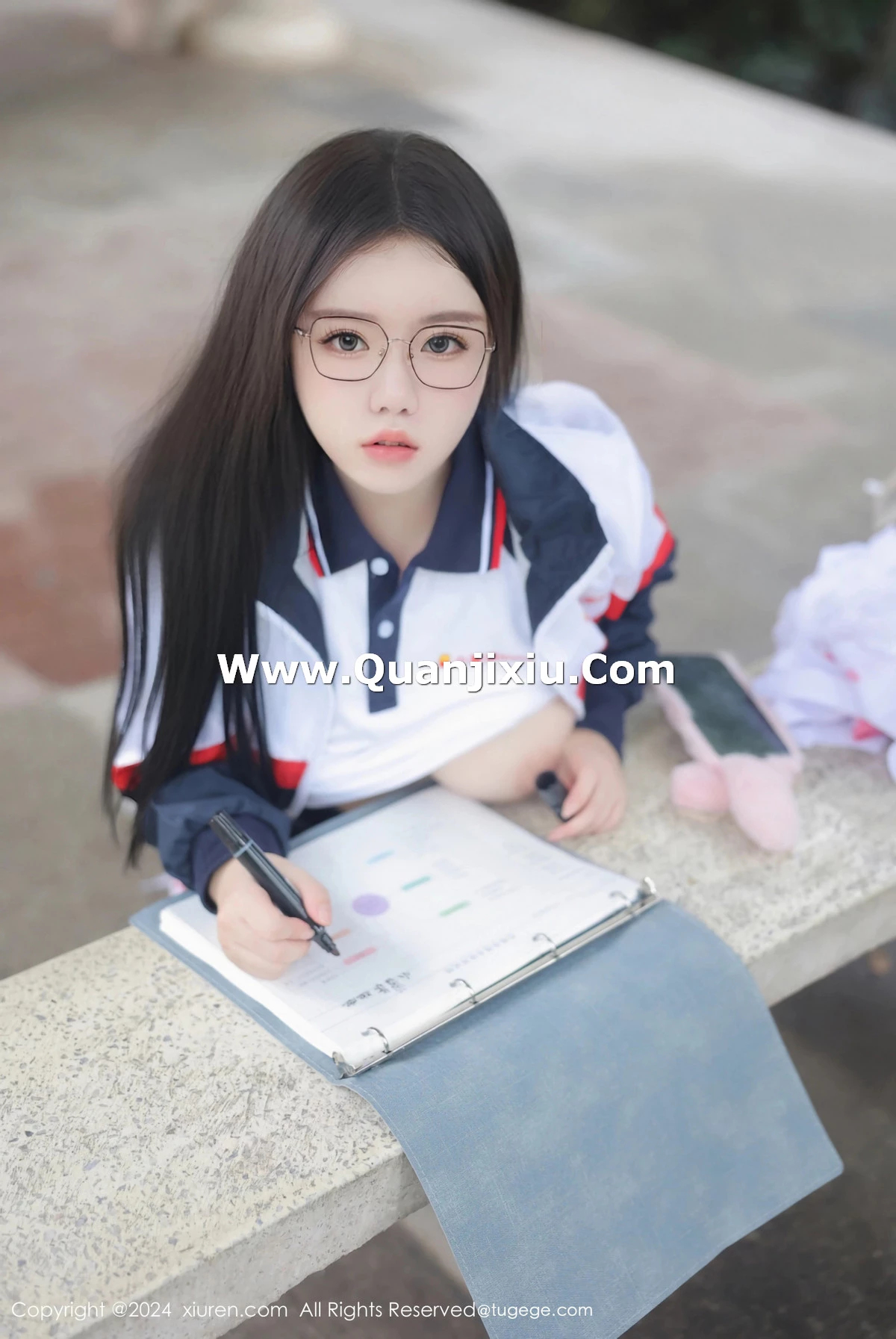 秀人集.com_[XiuRen秀人网]No.8335_模特小薯条nienie户外性感学生运动装露超薄肉丝撩人诱惑写真88P