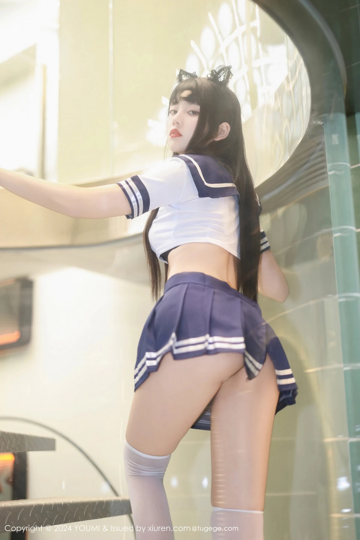 秀人集.com_[YouMi尤蜜荟]Vol.1048_模特赵可欣baby性感超短JK制服配白色丝袜秀曼妙身姿完美写真51P