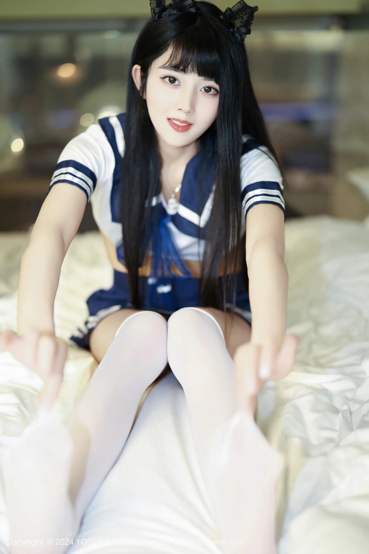 秀人集.com_[YouMi尤蜜荟]Vol.1048_模特赵可欣baby性感超短JK制服配白色丝袜秀曼妙身姿完美写真51P