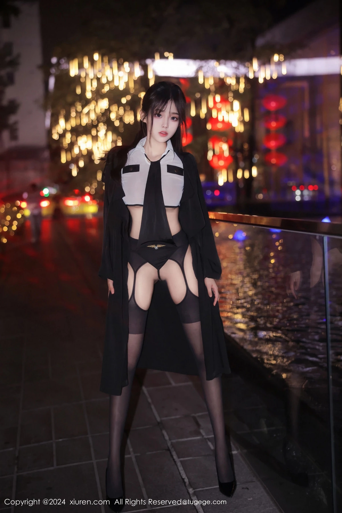 秀人集.com_[XiuRen秀人网]No.8265_新人模特王心悦性感白色薄透情趣制服配黑丝吊袜撩人诱惑写真77P