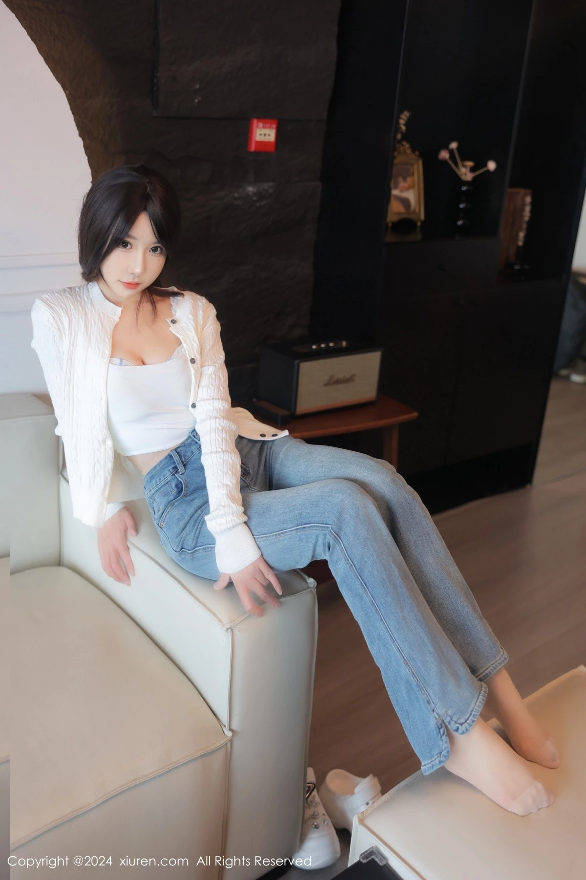 秀人集.com_[XiuRen秀人网]No.8427_模特桃妖夭性感蓝色内衣配牛仔裤露超薄肉丝秀曼妙身姿诱惑写真96P