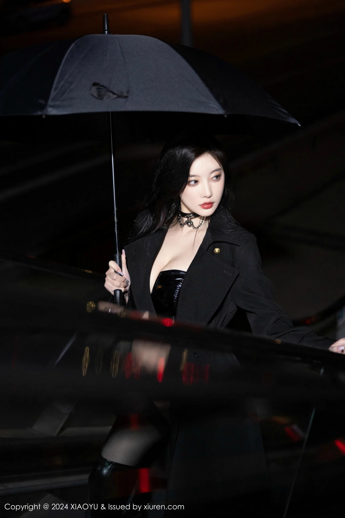 秀人集.com_[XiaoYu画语界]Vol.1241_女神杨晨晨Yome黑色外套露性感黑色皮质内衣秀丰腴身材诱惑写真85P