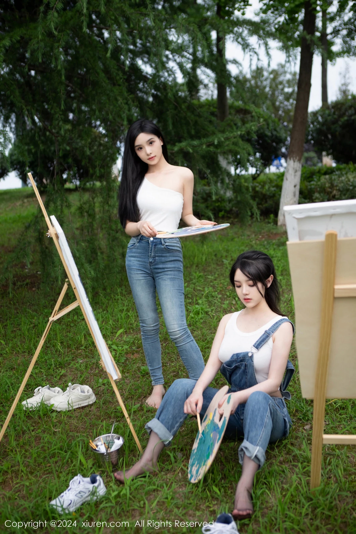 秀人集.com_[XiuRen秀人网]No.8638_模特合集豆瓣酱户外性感白T配牛仔裤露超薄丝袜秀美腿诱惑写真73P