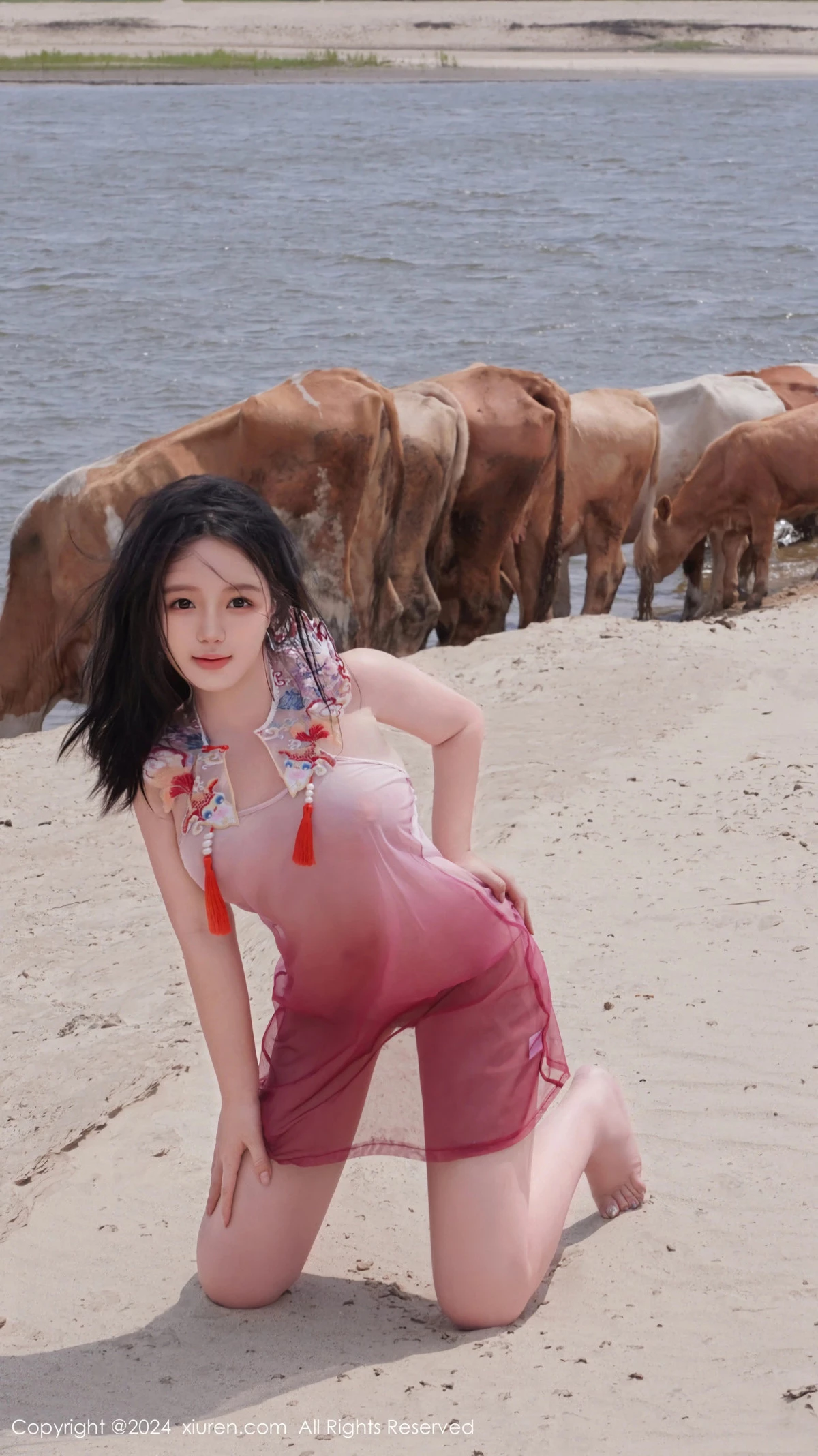 秀人集.com_[XiuRen秀人网]No.8777_模特小薯条nienie性感浅红色泳装+浅蓝色吊带秀曼妙身姿诱惑写真73P