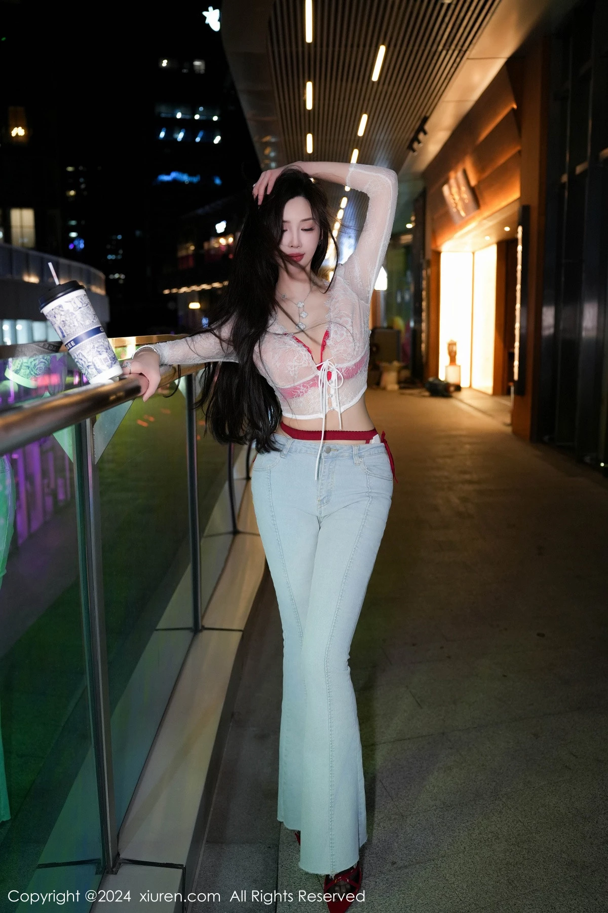 秀人集.com_[XiuRen秀人网]No.8846_女神Carol周妍希X性感红色内衣配黑丝吊袜秀完美身材诱惑写真58P