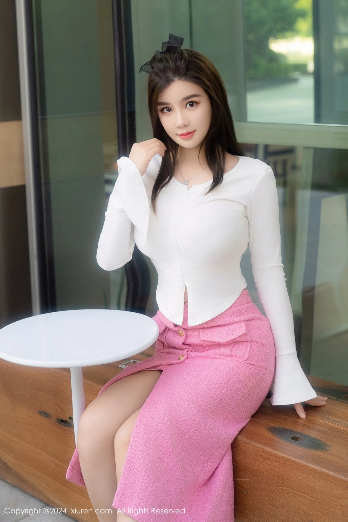 秀人集.com_[XiuRen秀人网]No.8872_模特周jojobaby性感粉色情趣内衣配粉色网袜秀完美身材诱惑写真70P