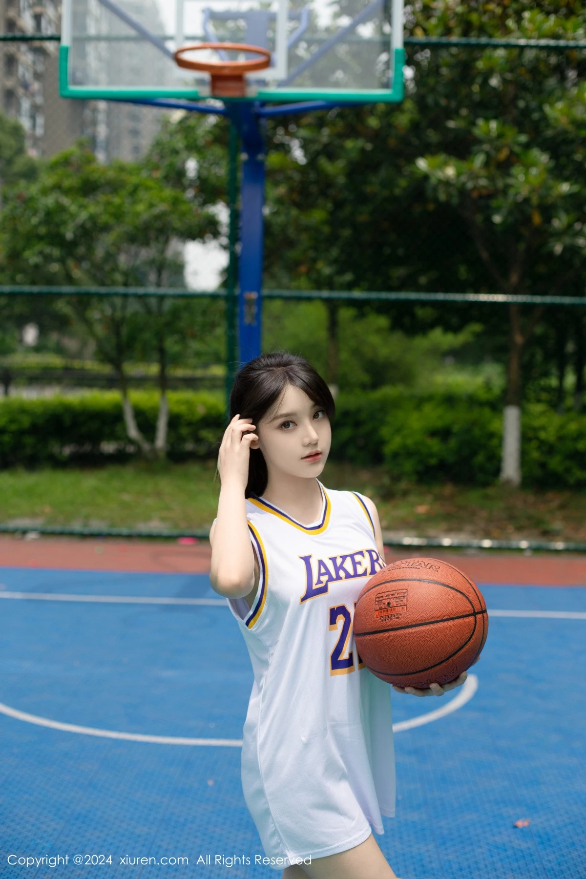 秀人集.com_[XiuRen秀人网]No.8744_模特合集女神豆瓣酱蓝球场景互动性感黑色情趣内衣惹火诱惑写真83P