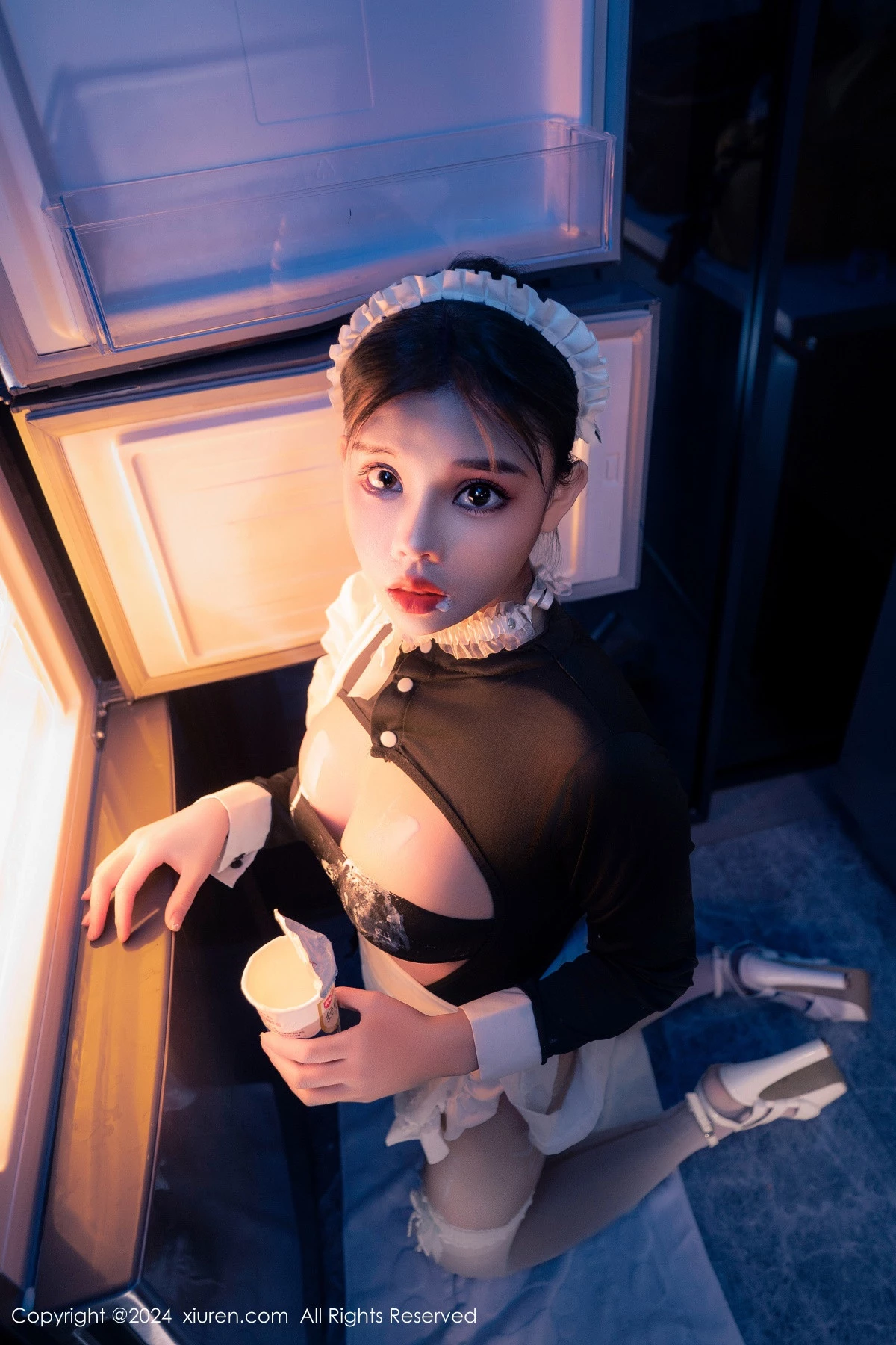 秀人集.com_[XiuRen秀人网]No.8966_新人模特小童颜私房浴室性感女仆装配白丝袜秀丰满身材诱惑写真80P