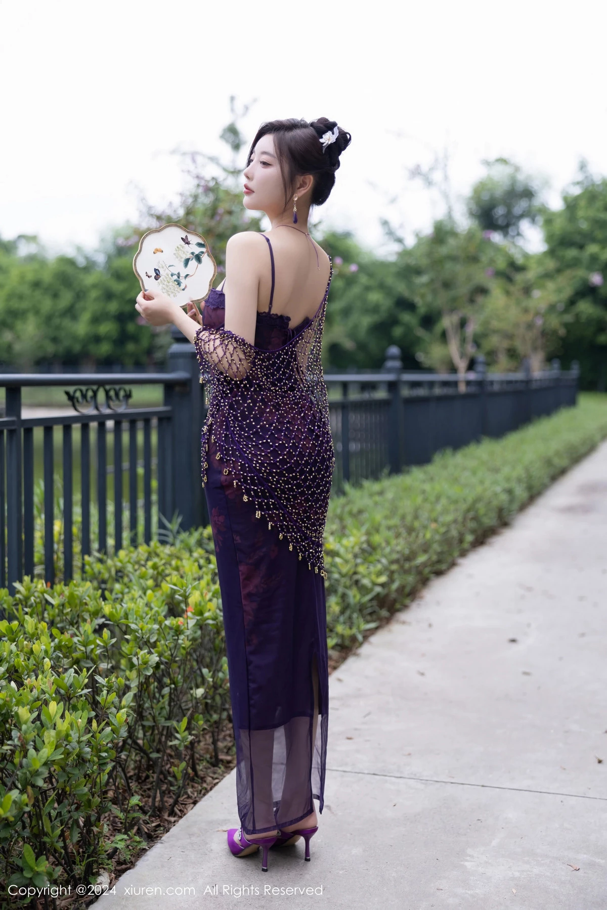 秀人集.com_[XiuRen秀人网]No.9092_女神杨晨晨Yome性感紫色情趣服配紫色丝袜秀丰腴身材诱惑写真80P