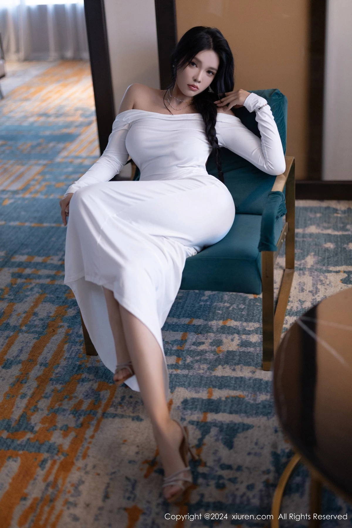 秀人集.com_[XiuRen秀人网]No.9115_模特娜比性感白色连衣裙+黑色蕾丝情趣内衣秀凹凸身材诱惑写真81P