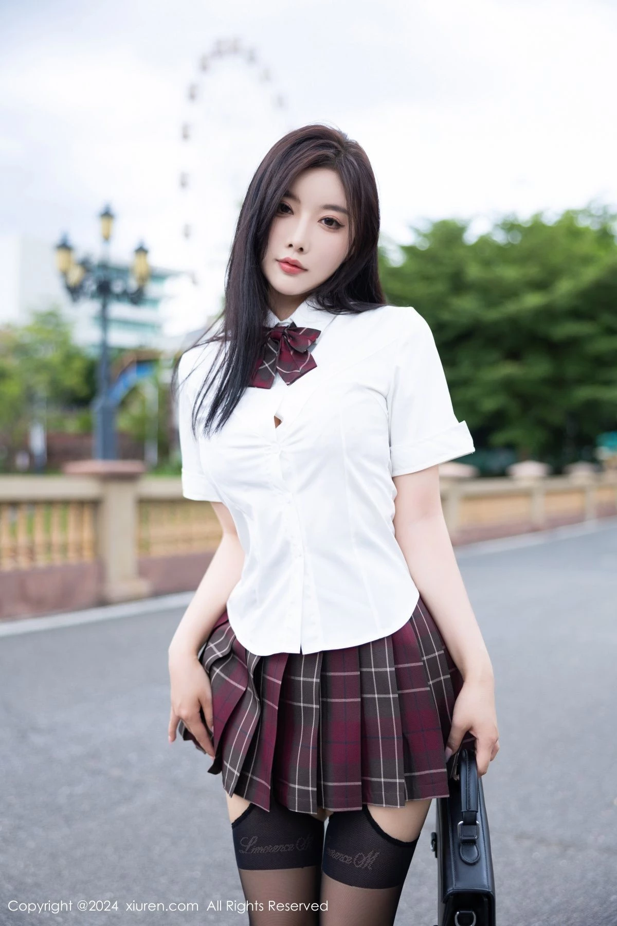 秀人集.com_[XiuRen秀人网]No.9064_女神杨晨晨Yome性感JK制服配黑丝吊袜秀丰腴身材完美诱惑写真101P