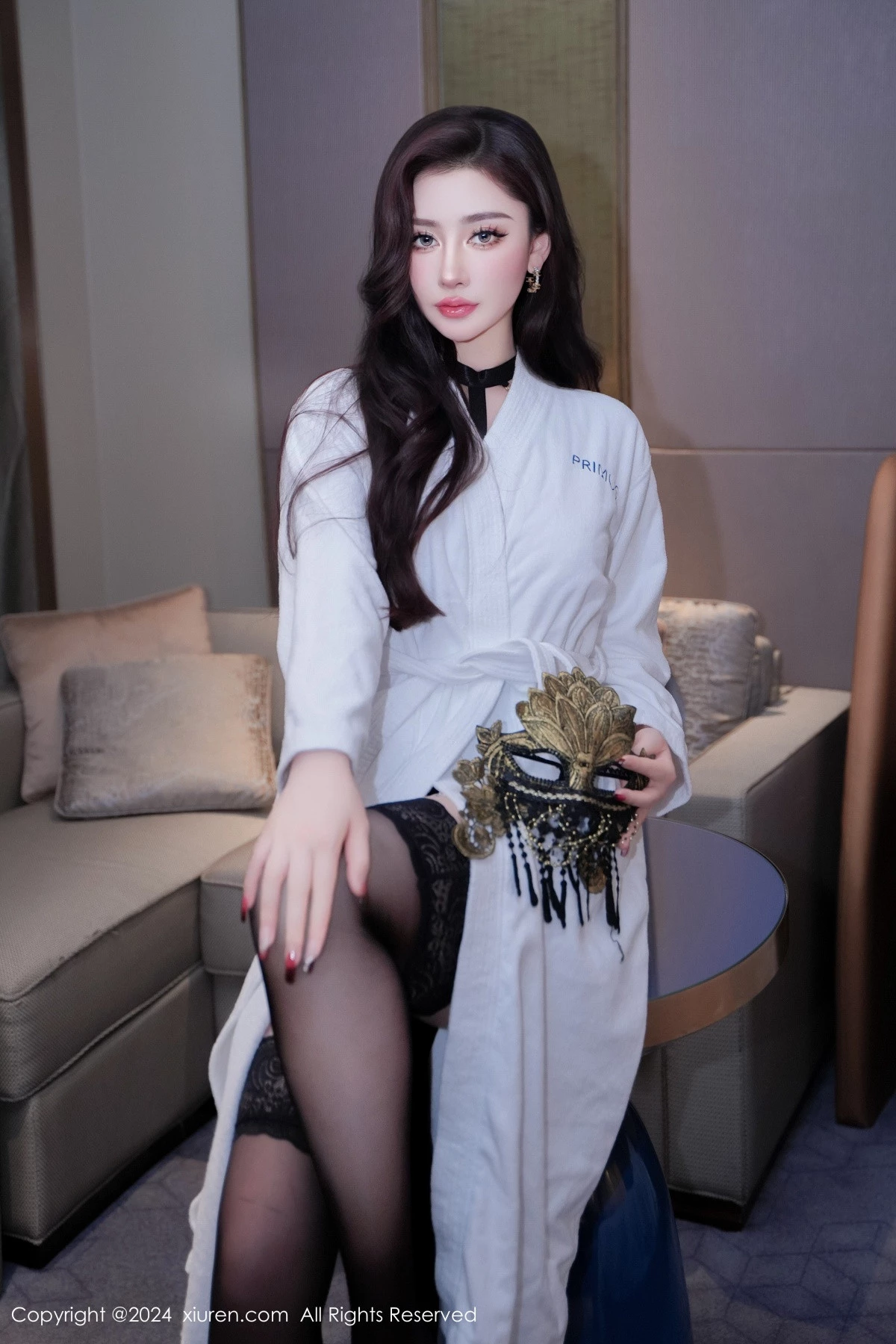 秀人集.com_[XiuRen秀人网]No.9198_模特蕾蕾醒了没黑色异域风情服饰配黑丝袜秀浑圆翘臀诱惑写真82P