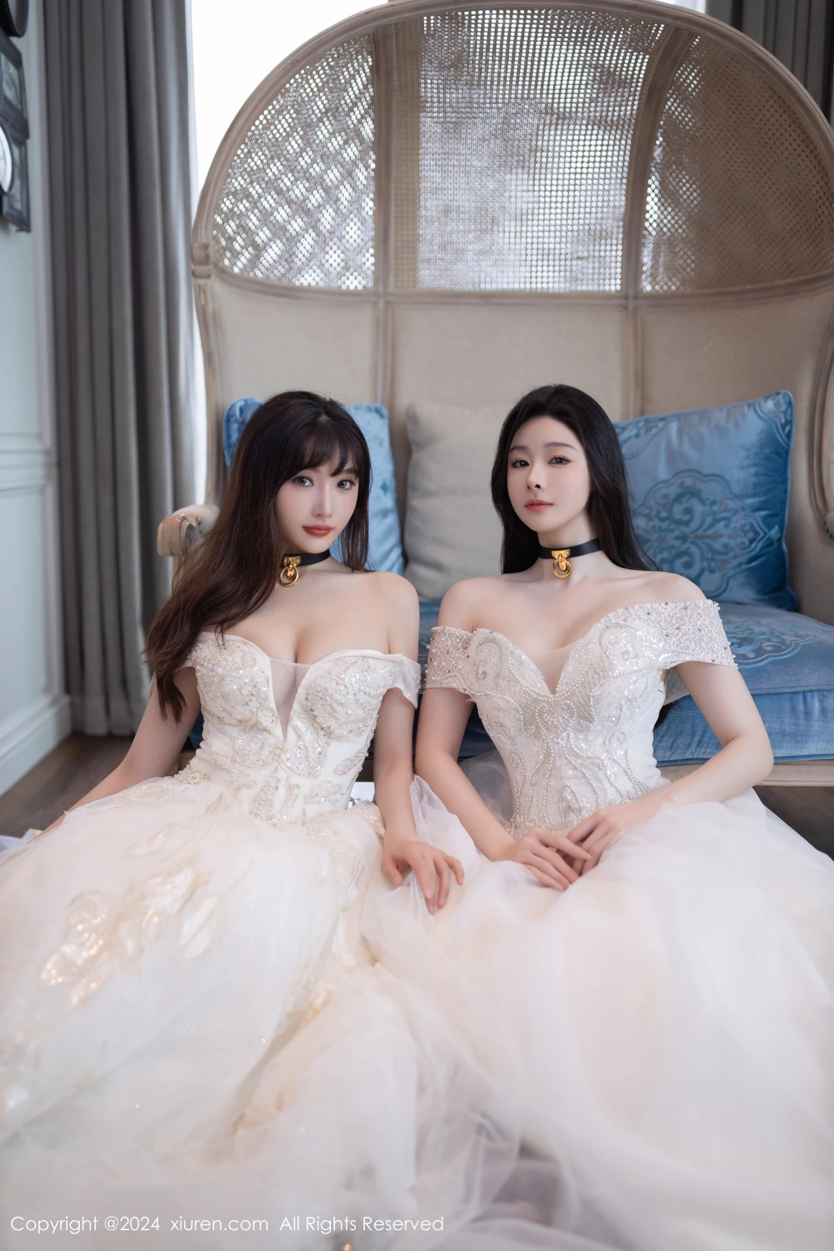 秀人集.com_[XiuRen秀人网]No.9240_模特合集女神小逗逗＆陆萱萱性感白色内衣秀完美身材诱惑写真80P