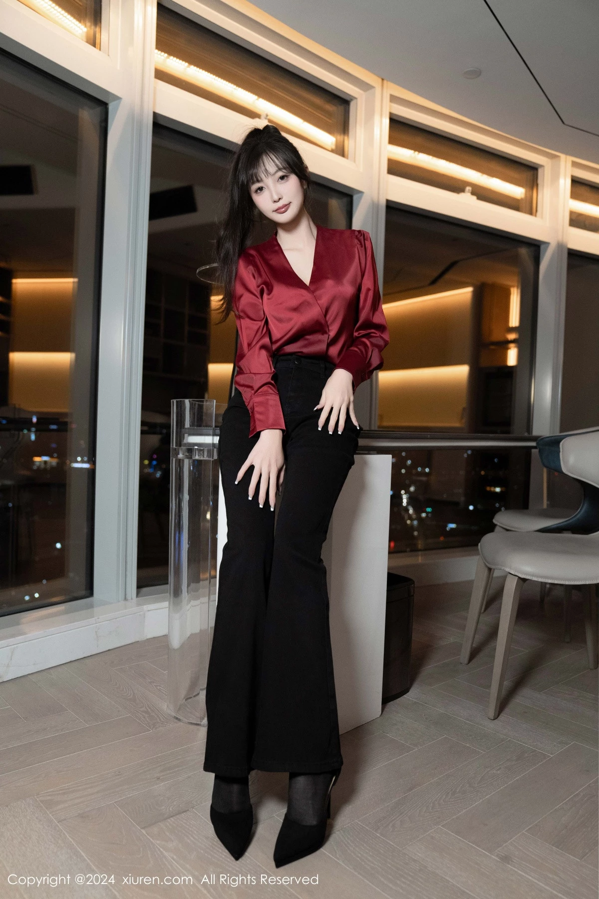 秀人集.com_[XiuRen秀人网]No.9299_模特林星阑私房性感黑色蕾丝内衣配开档黑丝秀曼妙身姿诱惑写真94P