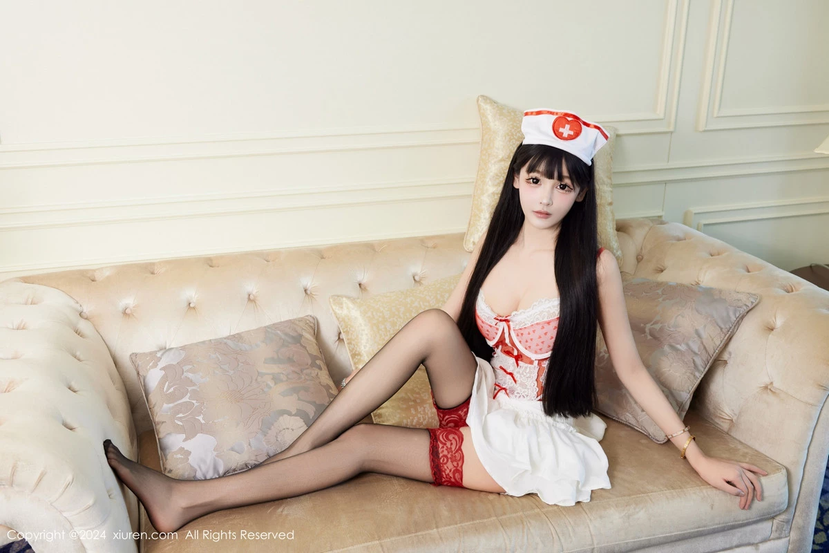 秀人集.com_[XiuRen秀人网]No.9317_模特智恩baby性感甜心护士装扮配黑丝吊袜秀丰腴美臀诱惑写真54P
