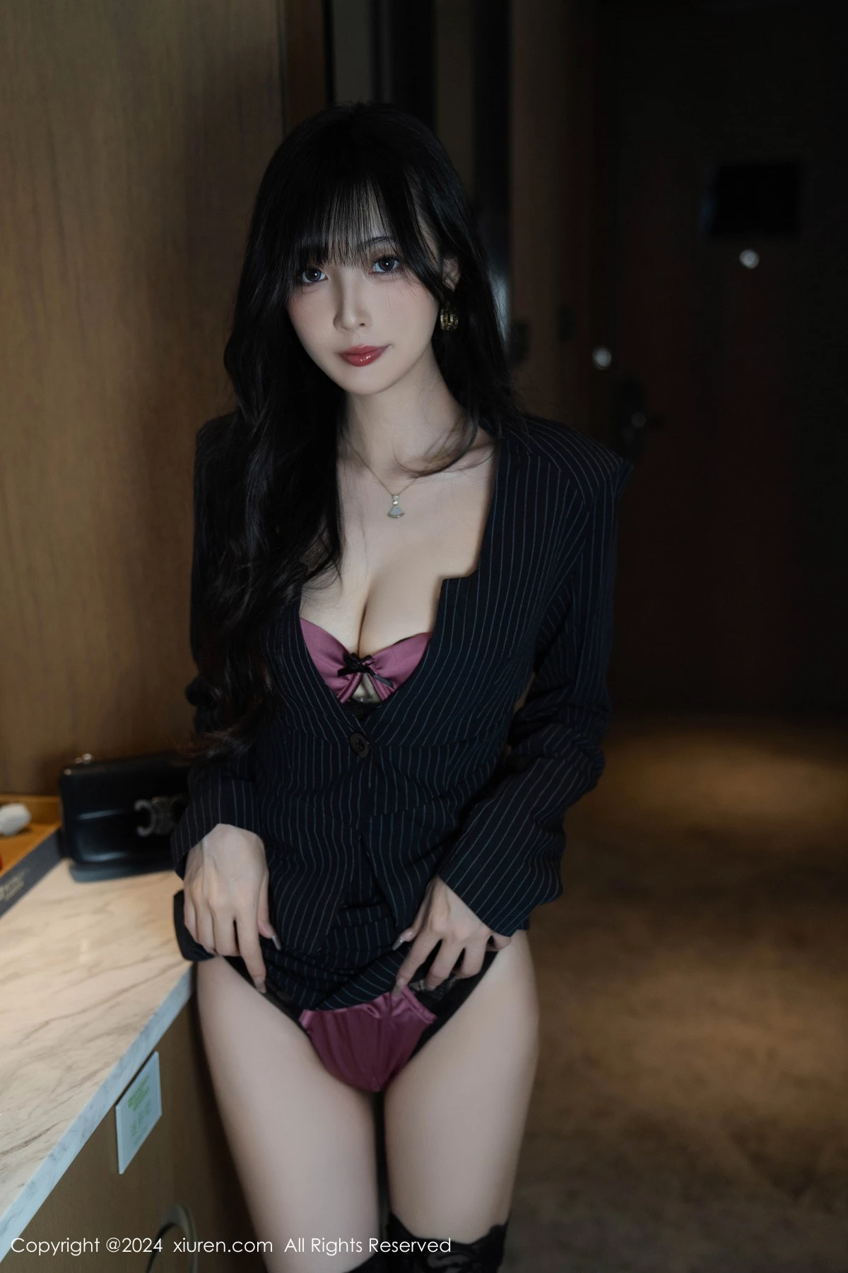 秀人集.com_[XiuRen秀人网]No.9186_模特林星阑私房性感紫色情趣内衣配黑丝袜秀曼妙身姿诱惑写真90P