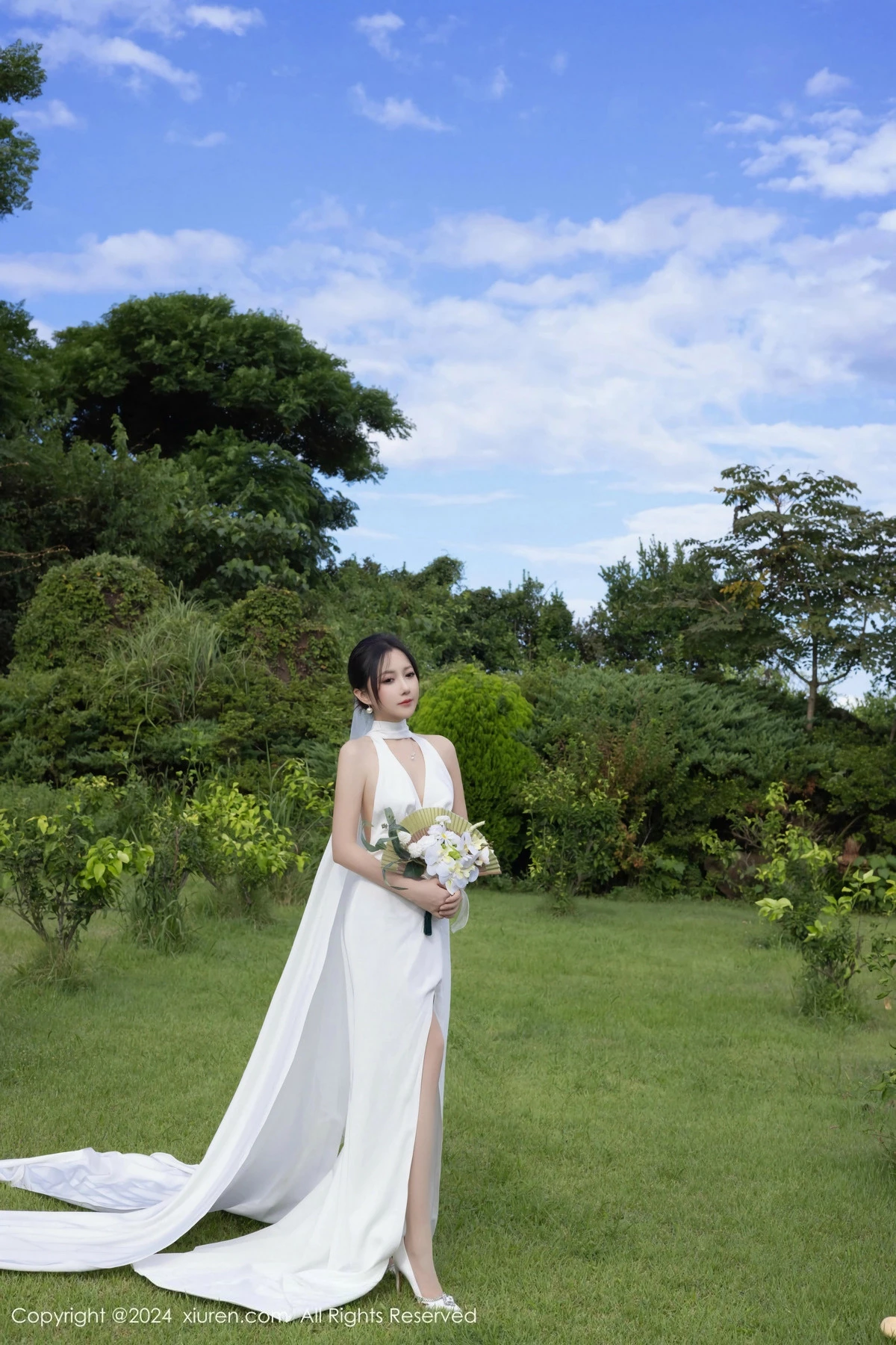 秀人集.com_[XiuRen秀人网]No.9387_模特鱼子酱Fish婚礼主题性感白色婚纱配白丝袜秀曼妙身姿诱惑写真81P