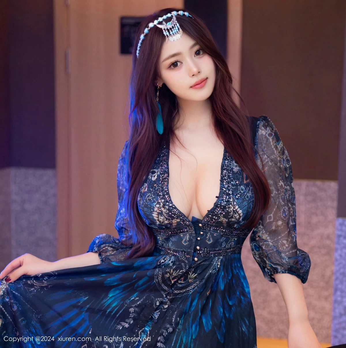 秀人集.com_[XiuRen秀人网]No.9403_模特蛋蛋宝性感异域风情服露蕾丝内衣配开档黑丝秀翘臀诱惑写真78P