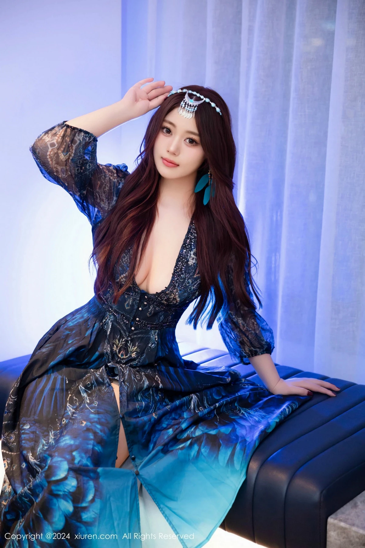 秀人集.com_[XiuRen秀人网]No.9403_模特蛋蛋宝性感异域风情服露蕾丝内衣配开档黑丝秀翘臀诱惑写真78P