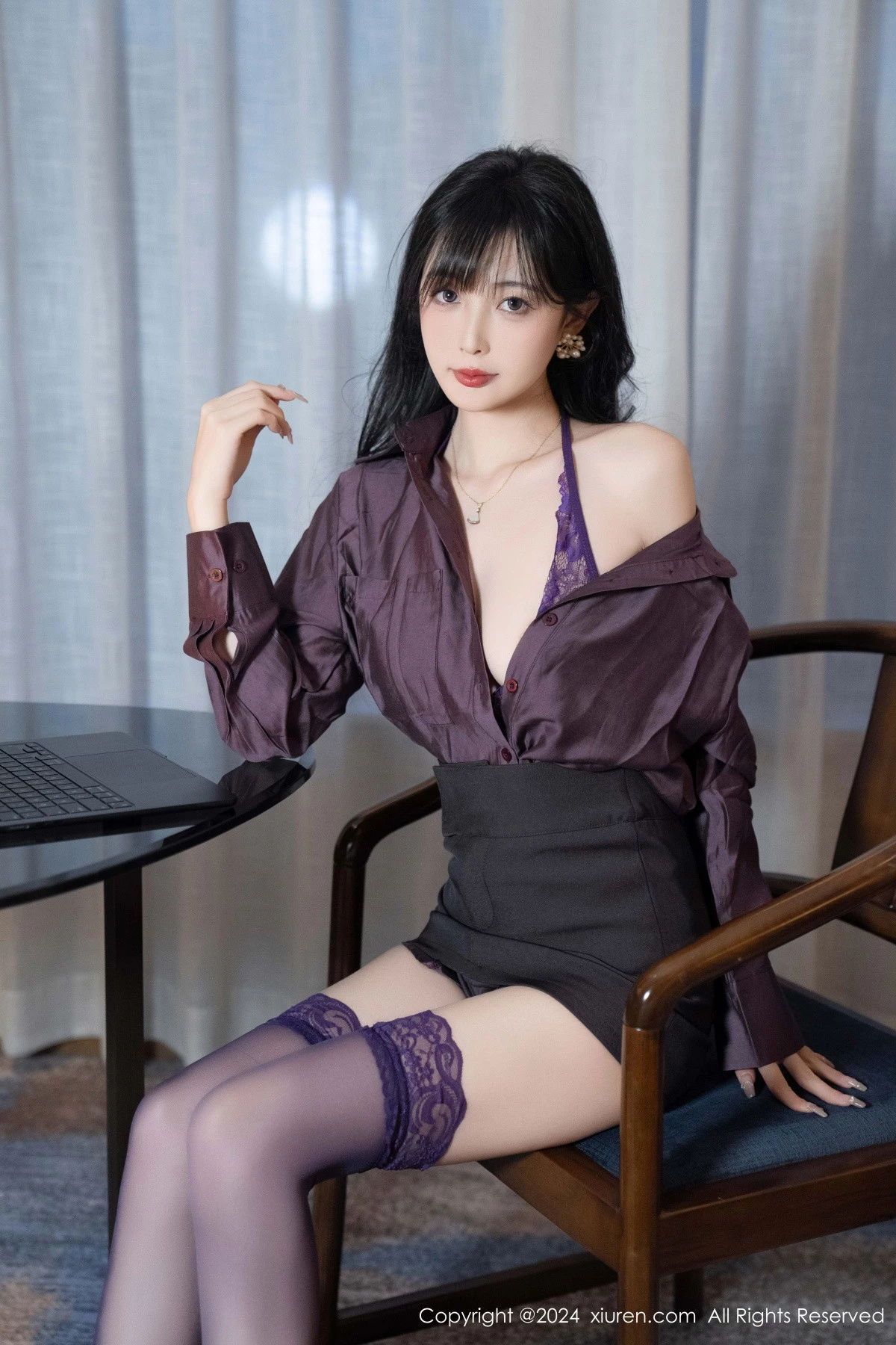 秀人集.com_[XiuRen秀人网]No.9428_模特林星阑性感紫色情趣连体内衣配紫色丝袜秀曼妙身姿诱惑写真81P