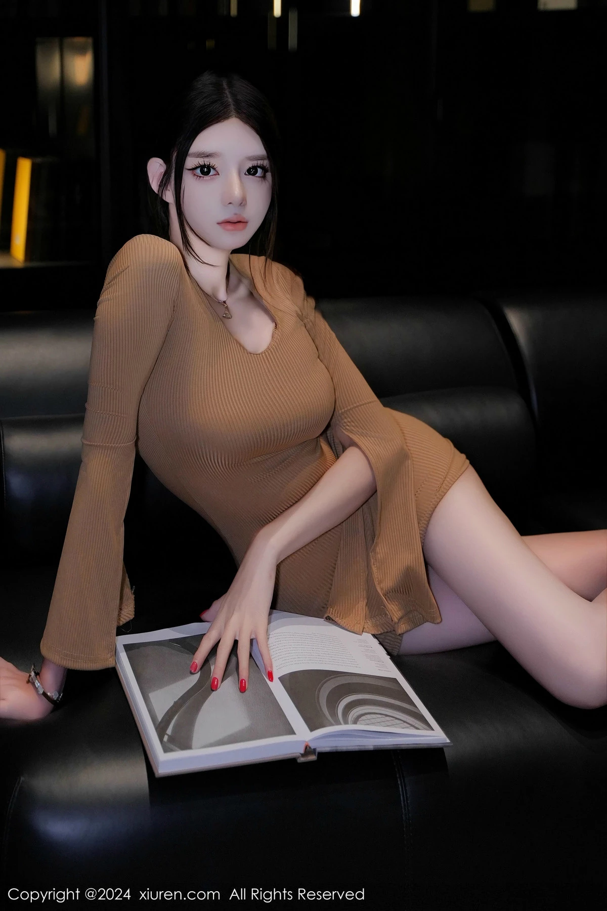 秀人集.com_[XiuRen秀人网]No.9544_模特果茶姐姐私房性感红黑搭配情趣内衣秀曼妙身姿撩人诱惑写真64P