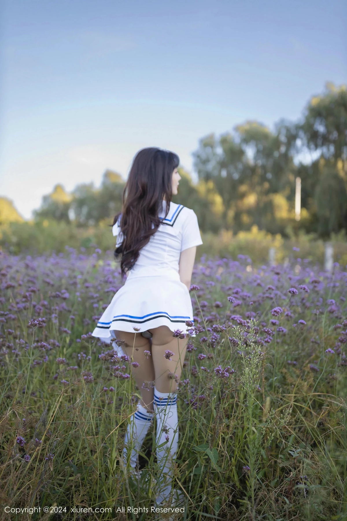 秀人集.com_[XiuRen秀人网]No.9554_模特陆萱萱学生套装露黑色蕾丝内衣配开档肉丝秀完美身材诱惑写真80P