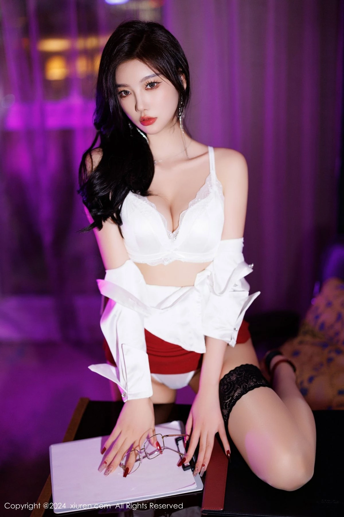 秀人集.com_[XiuRen秀人网]No.9565_女神杨晨晨Yome性感白T配红短裙露白色内衣秀丰腴身材诱惑写真80P