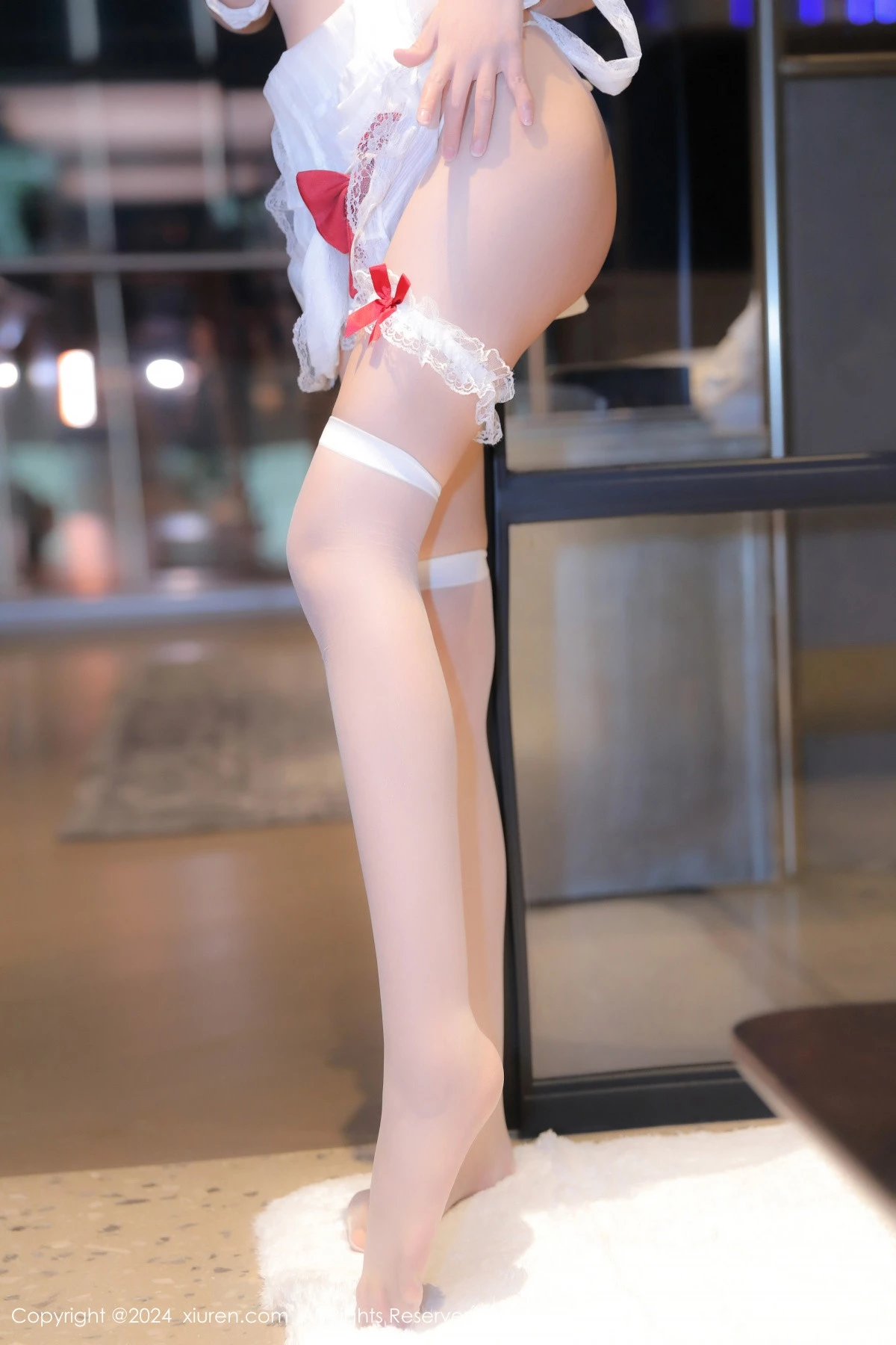 秀人集.com_[XiuRen秀人网]No.9562_模特桃妖夭性感JK制服露白色内衣配超薄黑丝秀完美身材诱惑写真78P