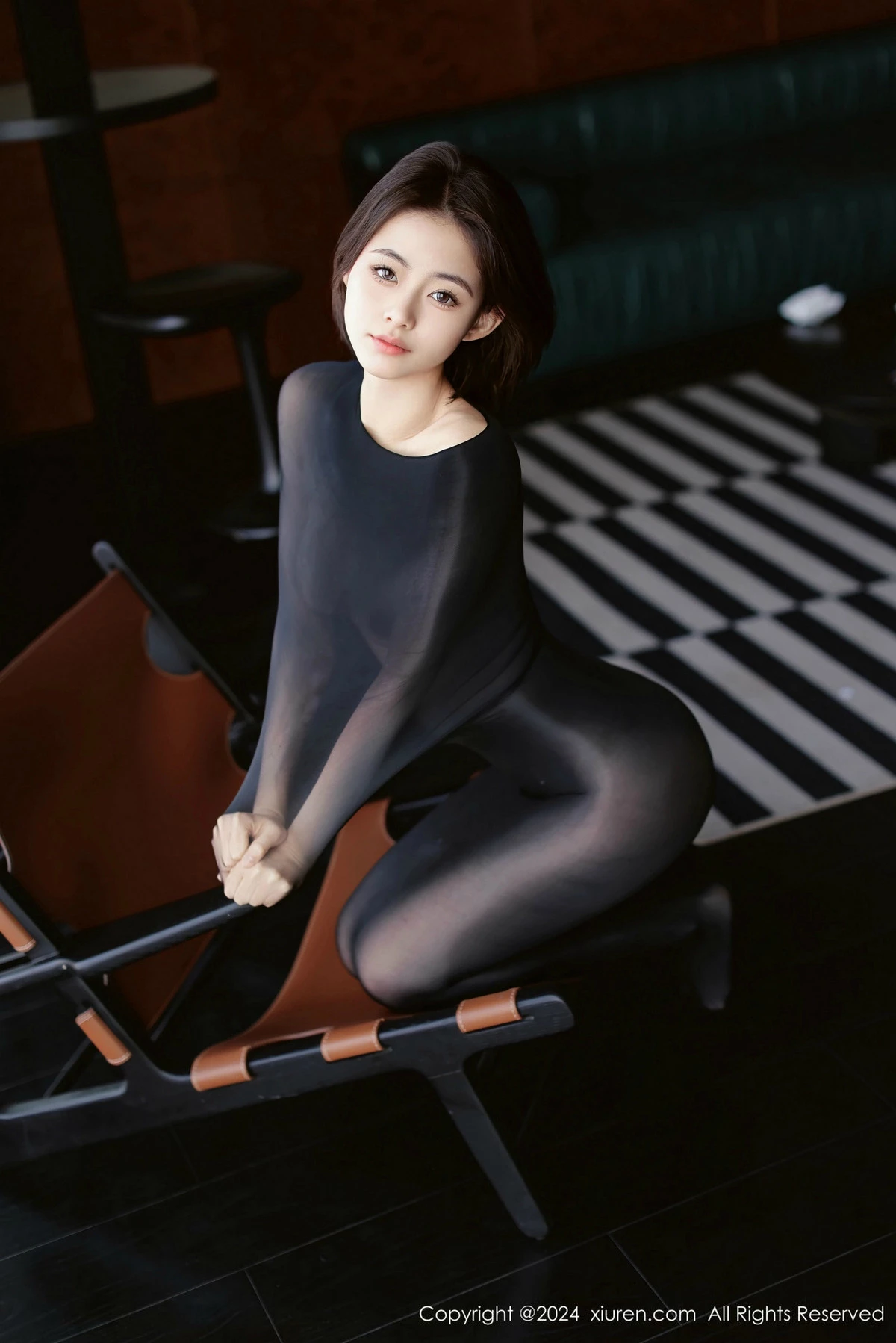 秀人集.com_[XiuRen秀人网]No.9684_新人模特小橘子orange私房性感黑色连衣丝袜秀曼妙身姿诱惑写真69P