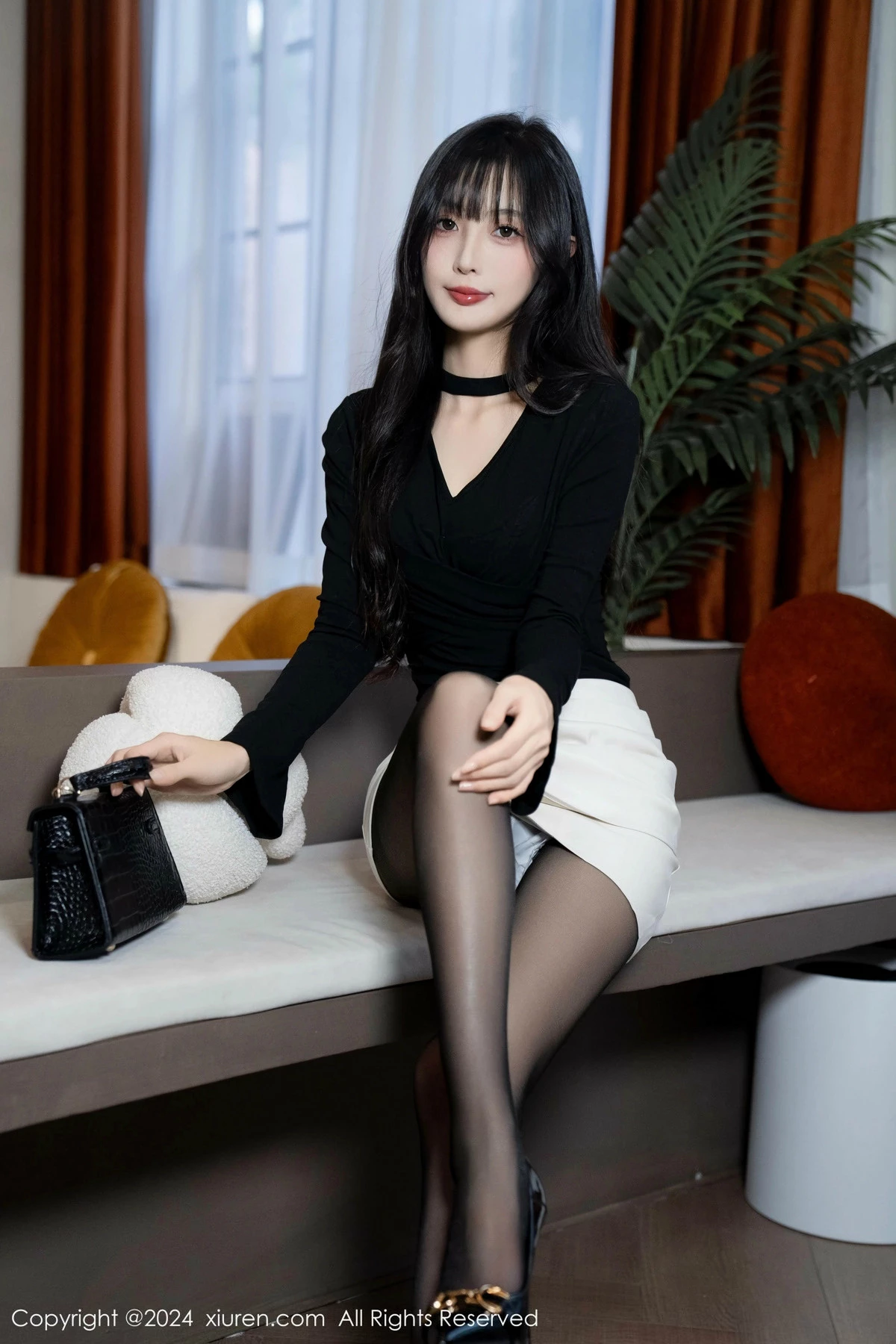 秀人集.com_[XiuRen秀人网]No.9691_模特林星阑性感墨绿色内衣配超薄黑丝秀曼妙身姿迷人诱惑写真100P