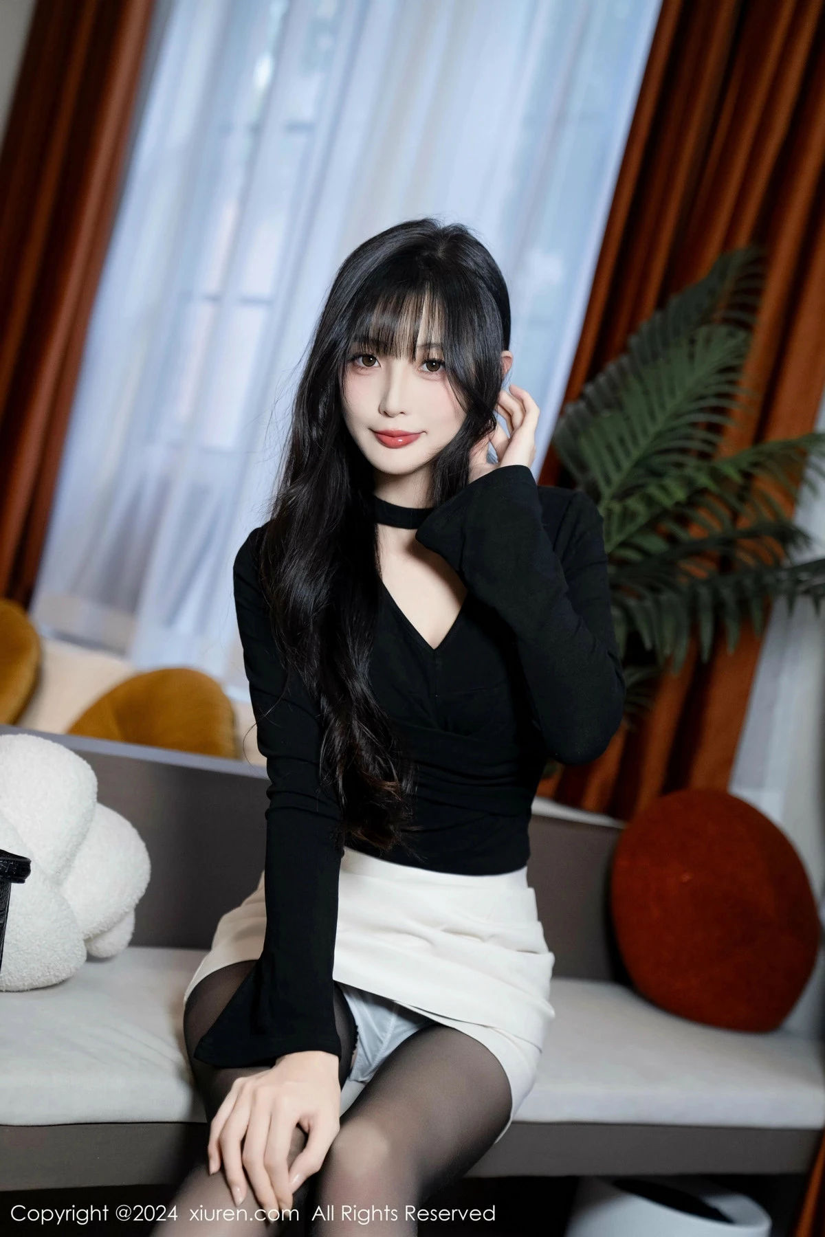 秀人集.com_[XiuRen秀人网]No.9691_模特林星阑性感墨绿色内衣配超薄黑丝秀曼妙身姿迷人诱惑写真100P