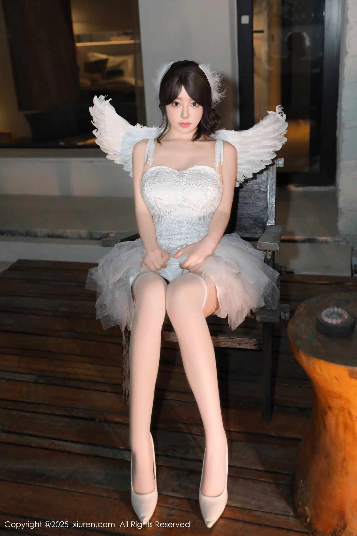 秀人集.com_[XiuRen秀人网]No.9742_模特桃妖夭天使装扮露性感白色内衣配白丝袜秀曼妙身材诱惑写真82P